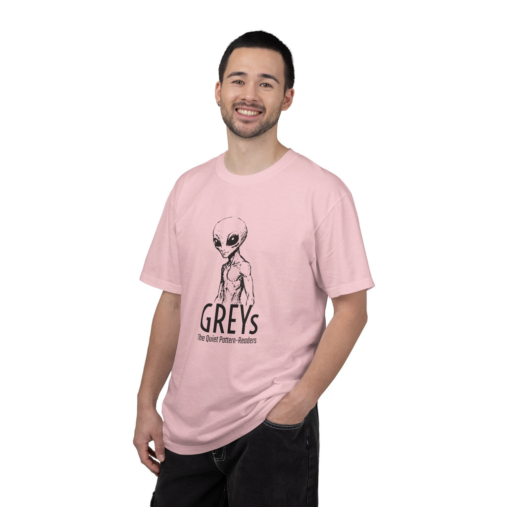 Alien Greys Graphic T-Shirt — "The Quiet Partners" Illustrated Tee