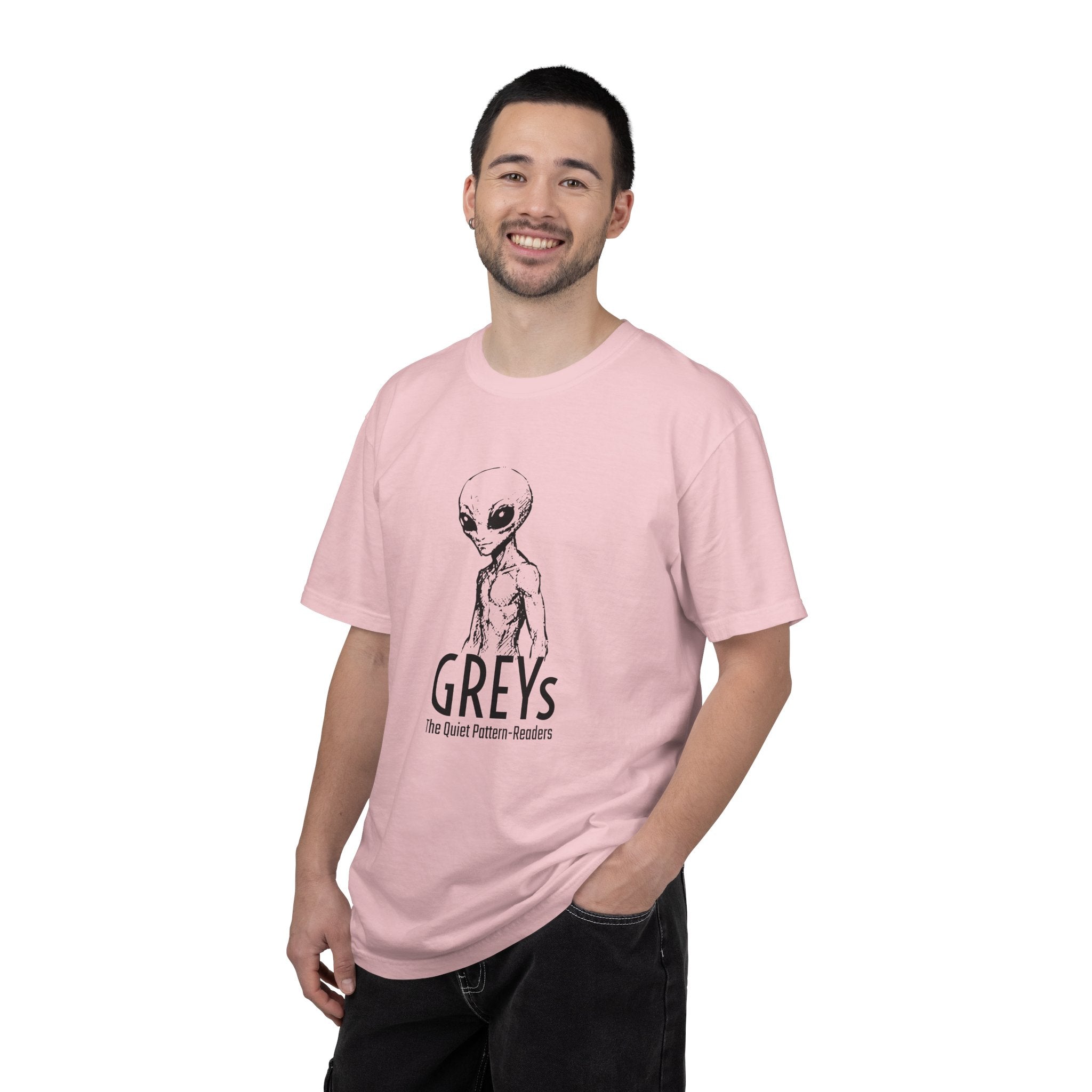 Alien Greys Graphic T-Shirt — "The Quiet Partners" Illustrated Tee
