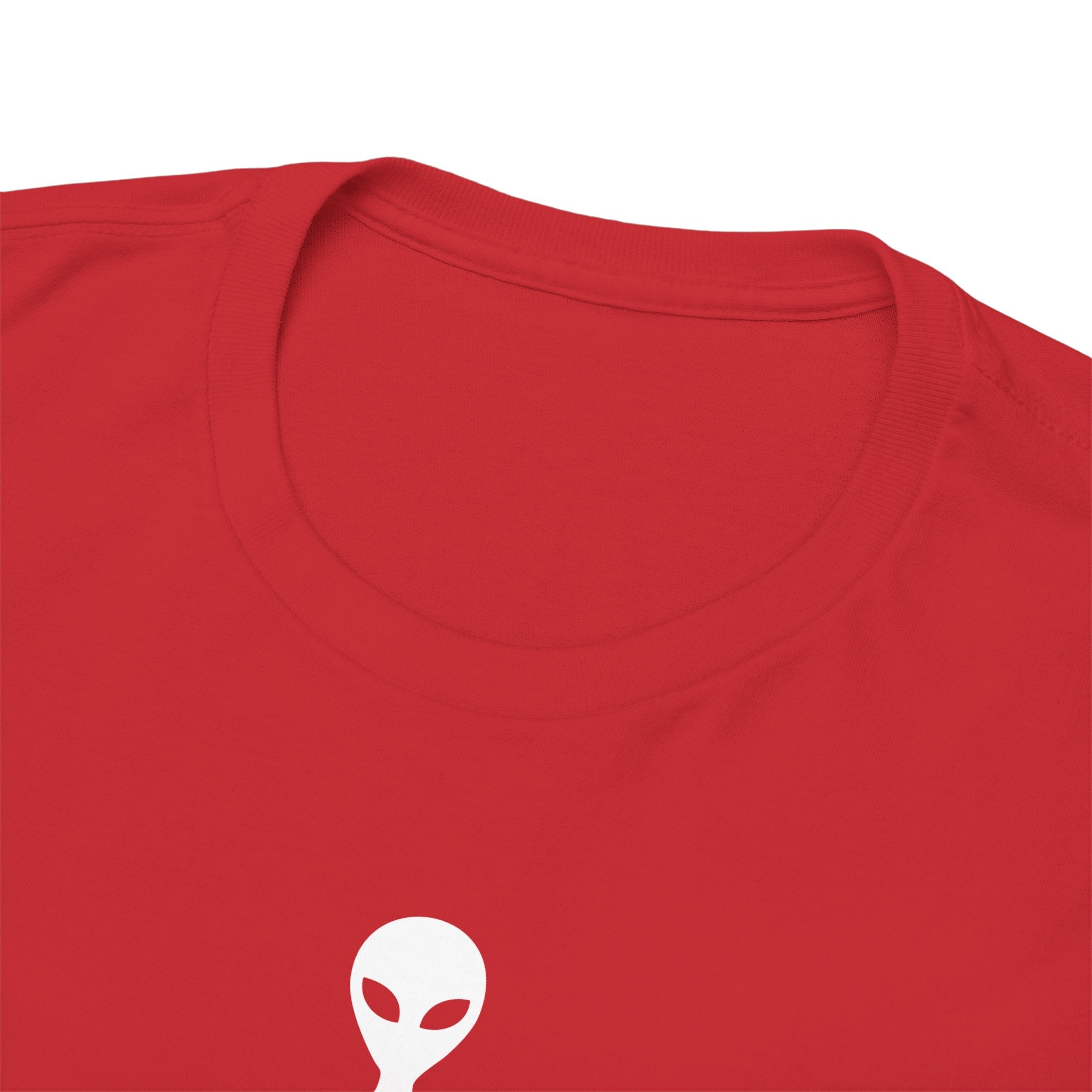 Alien Tee — Minimal "They Are Real" Vertical Graphic T-Shirt dark
