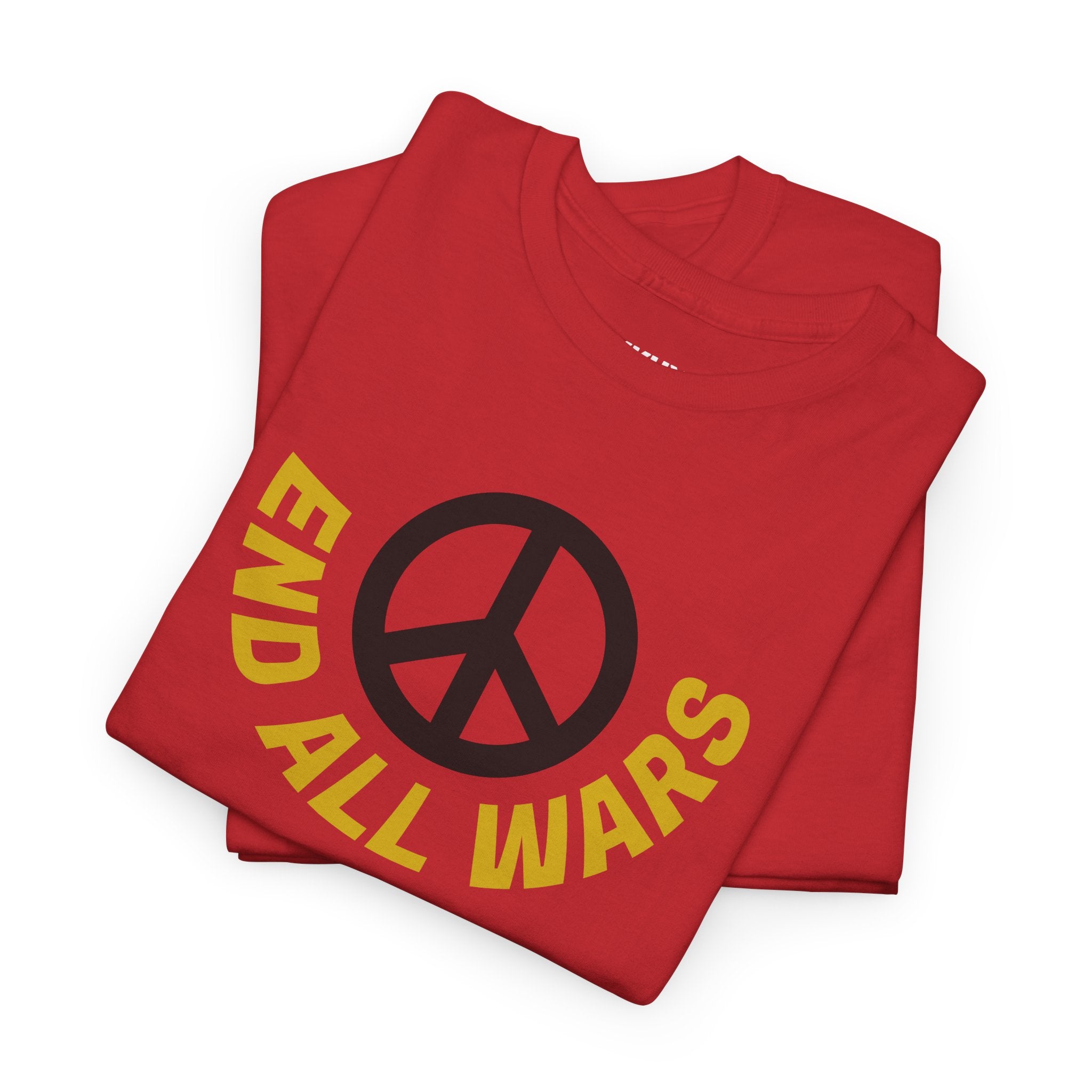 Peace Symbol T-Shirt — "End All Wars" Anti-War Graphic Tee