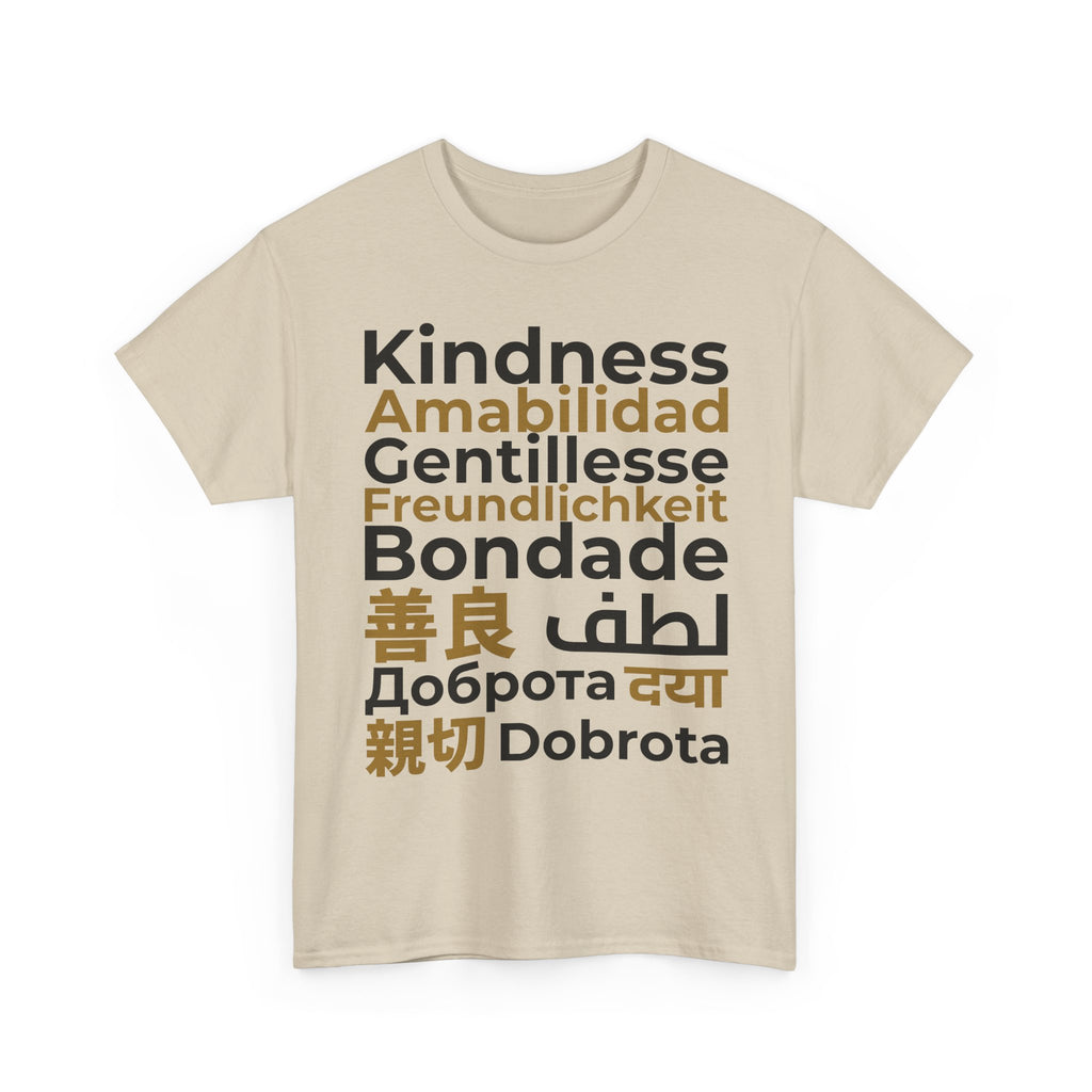 Kindness Multilingual Tee — "Kindness" in World Languages Tee