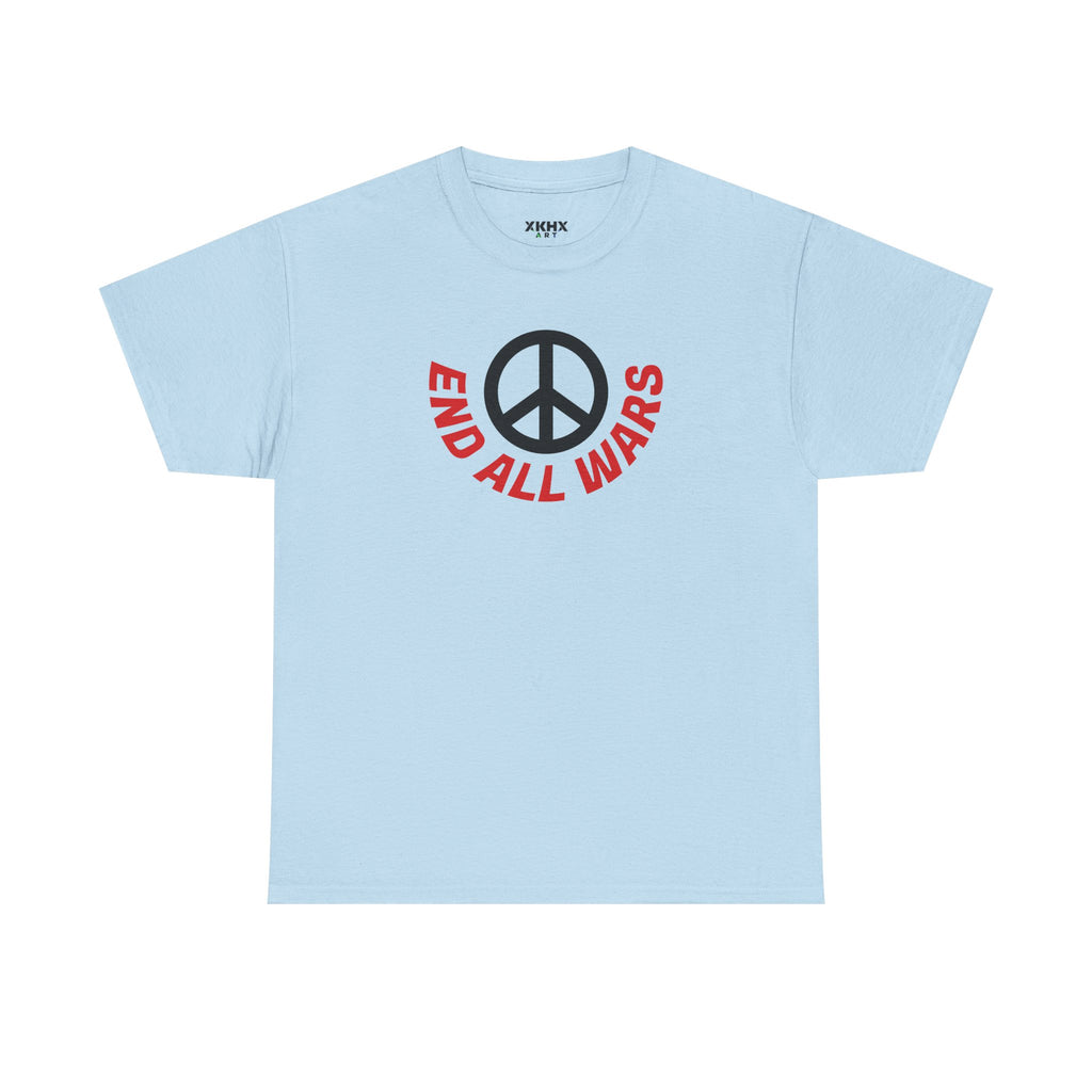 Peace Symbol T-Shirt — "End All Wars" Anti-War Graphic Tee