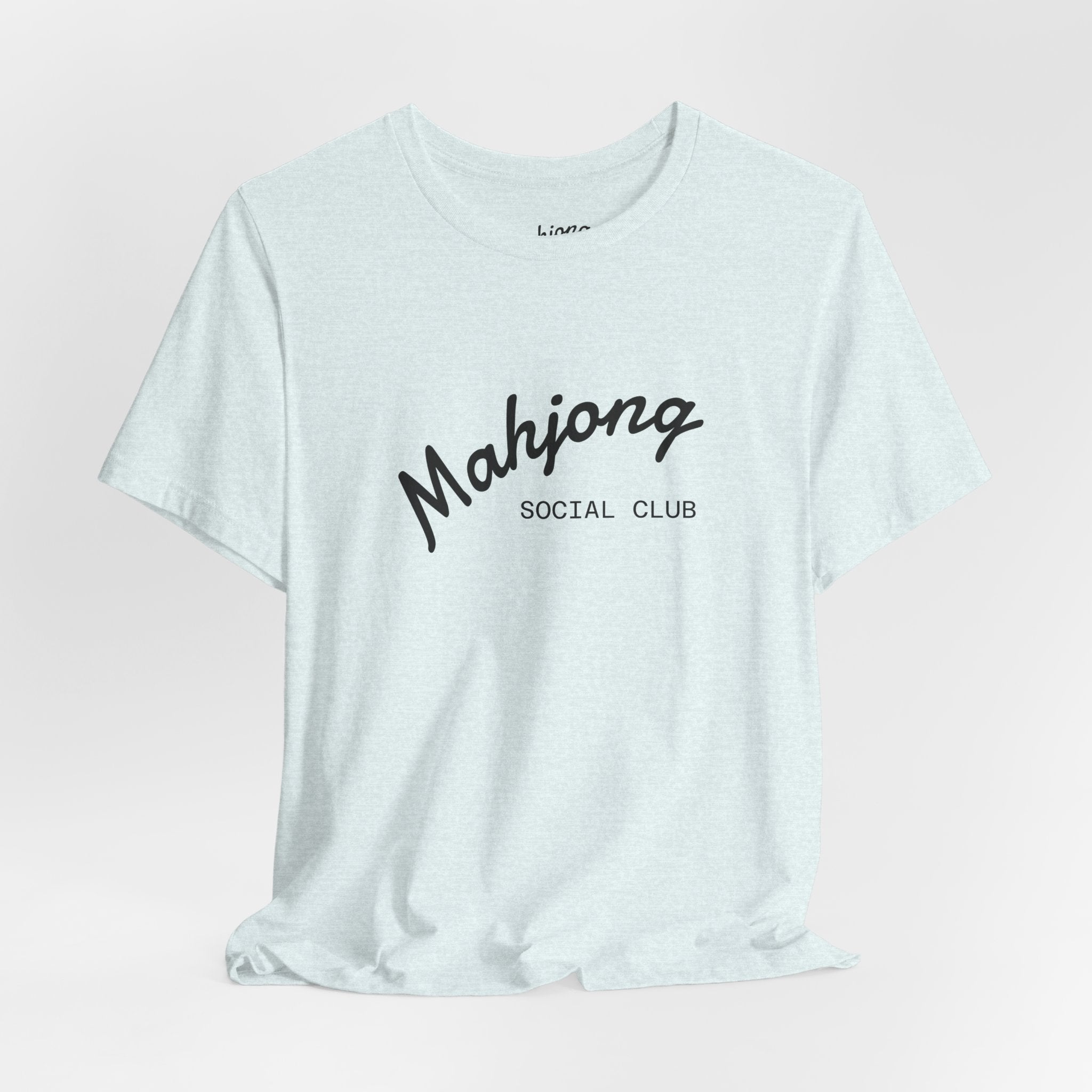 Mahjong Social Club Tee | tile-inspired, jade green pastel