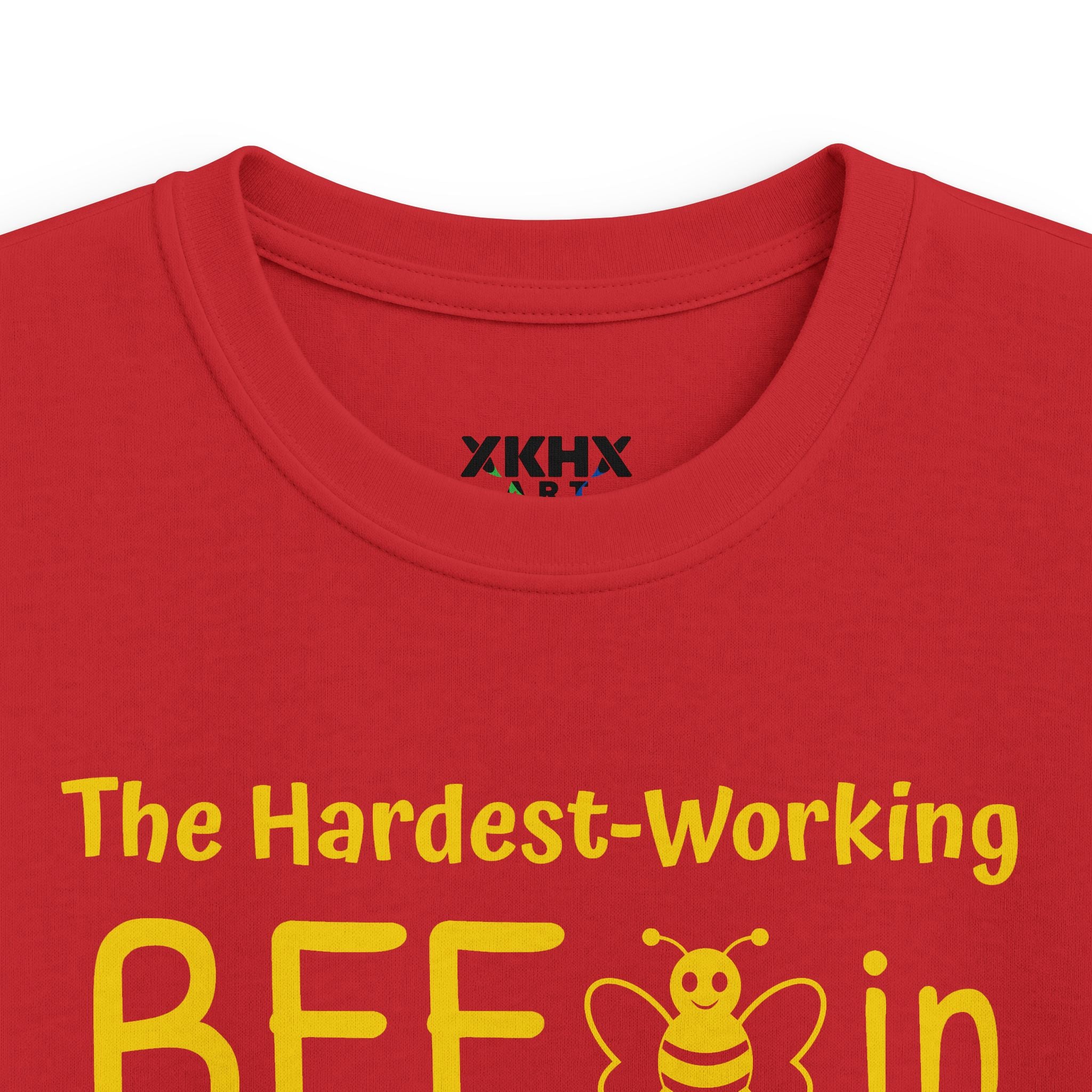 Personalized [XX] Grade Bee T-Shirt — "The Hardest-Working Bee in [XX] Grade" Kids Tee