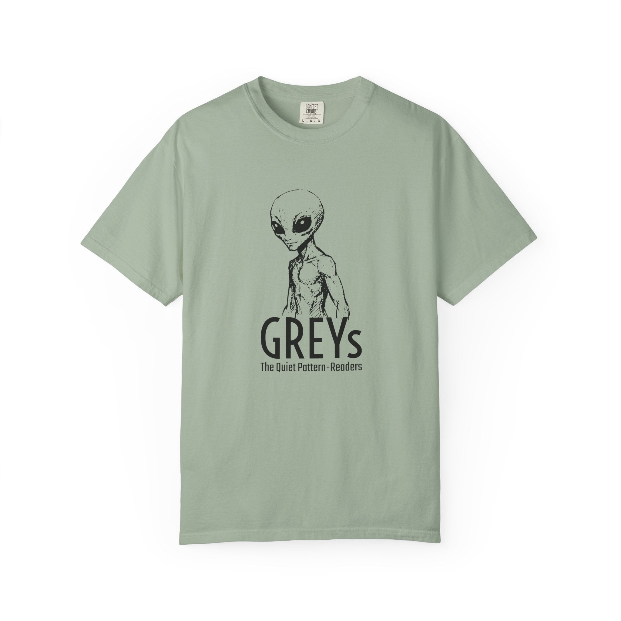 Alien Greys Graphic T-Shirt — "The Quiet Partners" Illustrated Tee