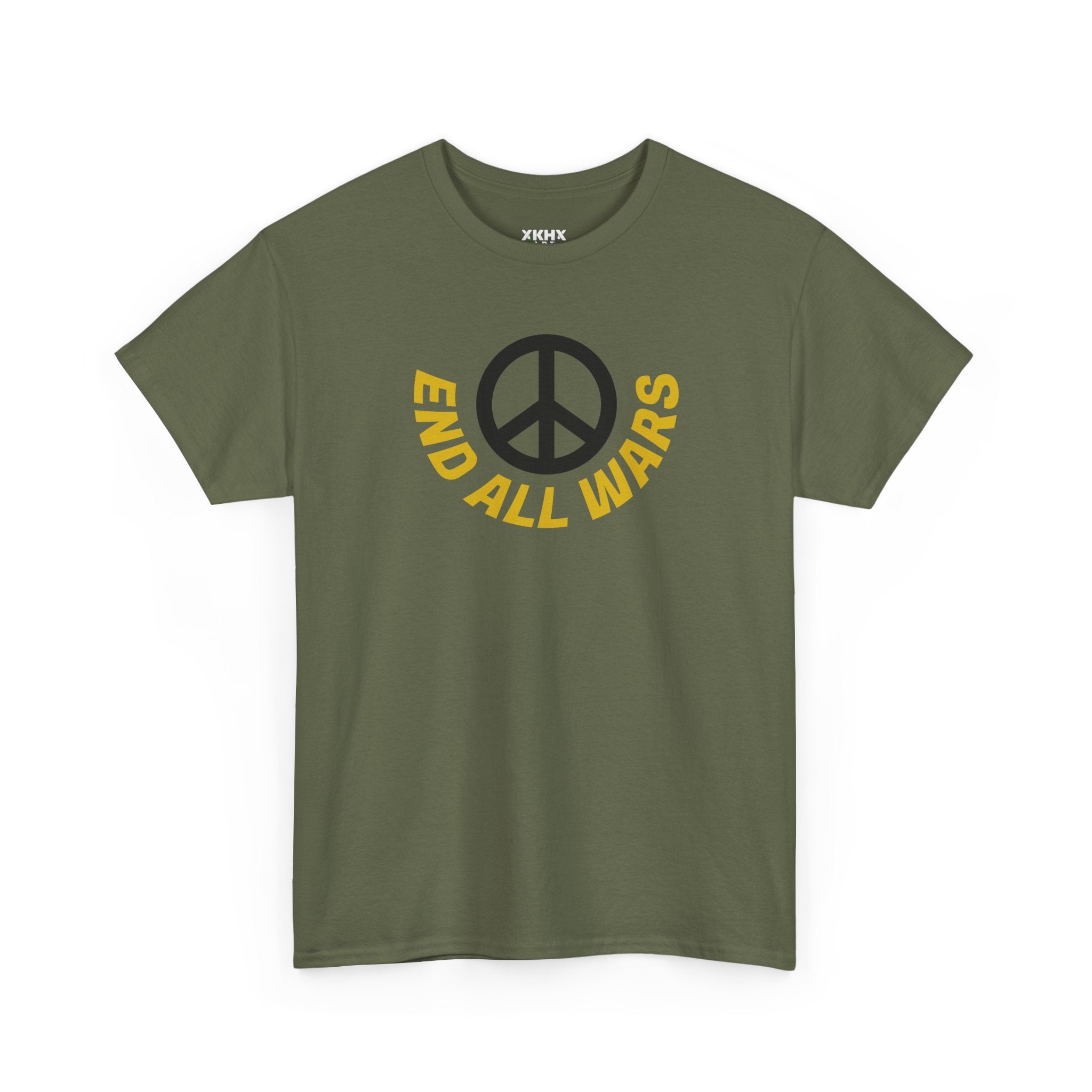 Peace Symbol T-Shirt — "End All Wars" Anti-War Graphic Tee