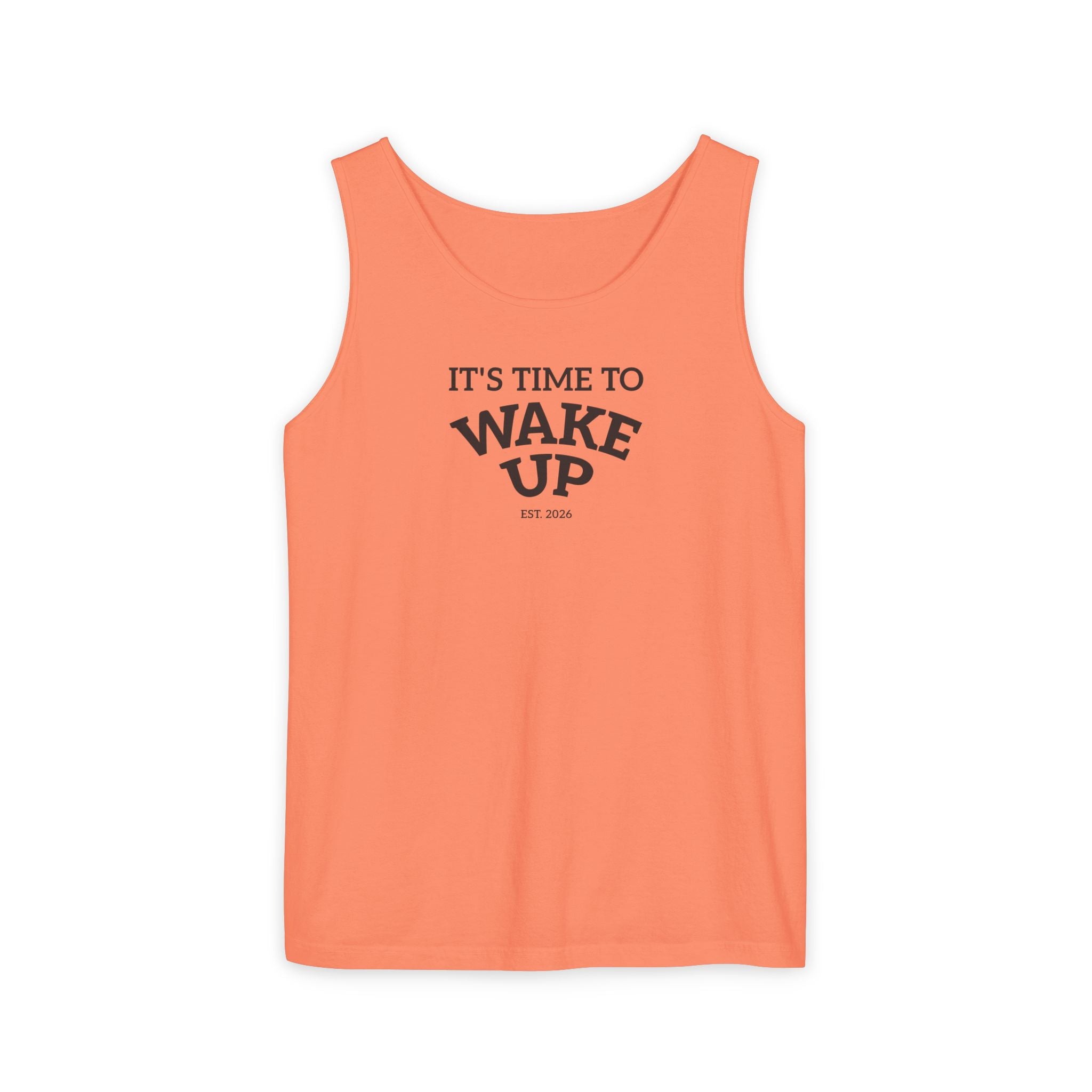 Wake Up Tank Top dark — Casual Graphic Tank