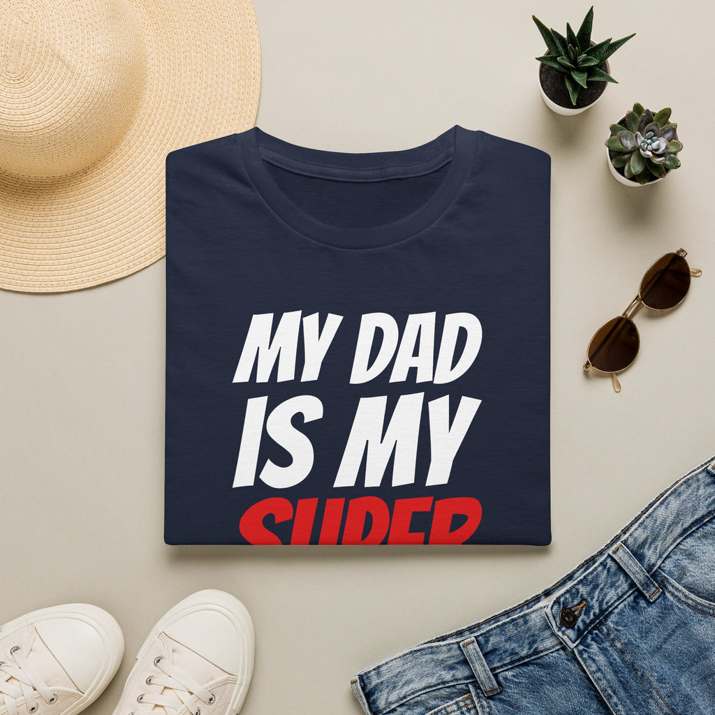 Superhero Dad T-Shirt — "My Dad Is My Superhero" Positive Message Tee
