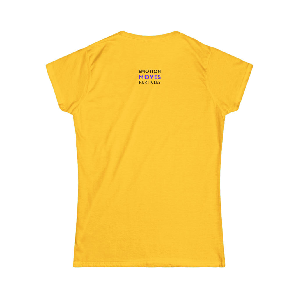 Emotion Moves Particles Tee — Women's Inspirational Graphic T‑Shirt