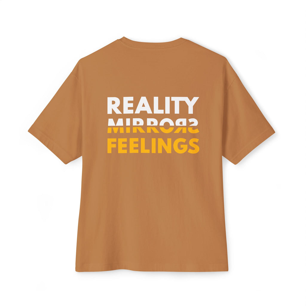 Reality Dark Tee — Reality Mirrors Feelings Minimalist Motivational Graphic T-Shirt