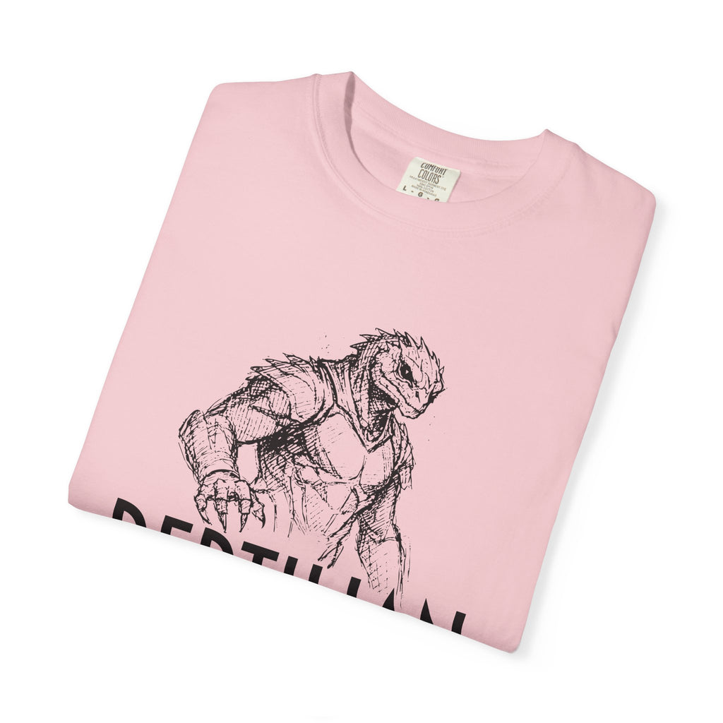 Alien Reptilian Graphic T-Shirt — "The Bio-Strategists" Illustrated Tee