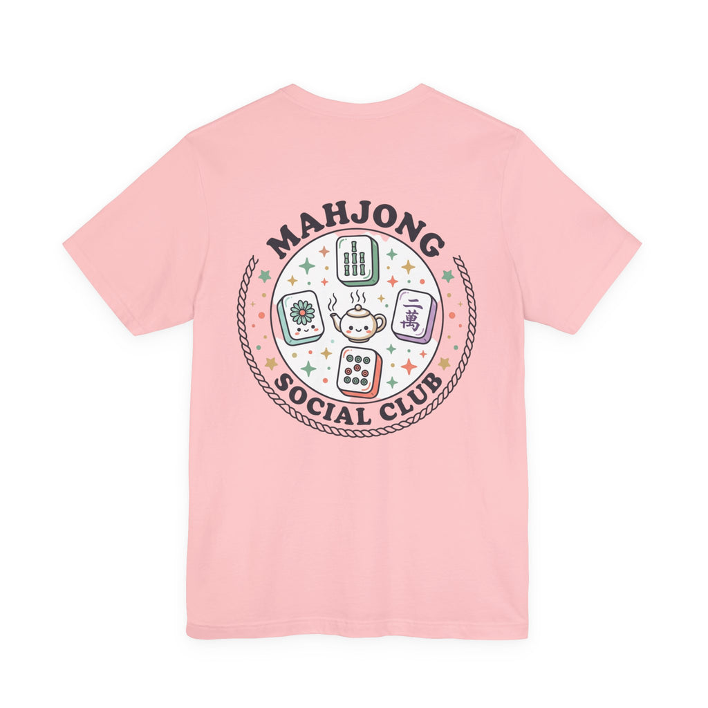 Mahjong Social Club Tee | tile-inspired, jade green pastel