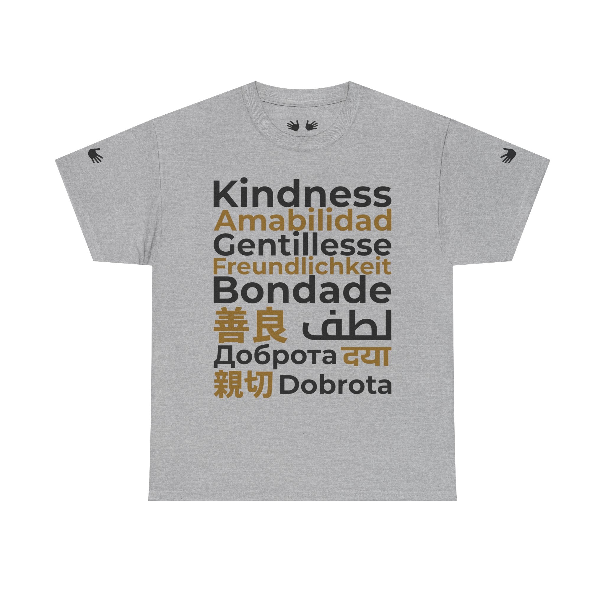 Kindness Multilingual Tee — "Kindness" in World Languages