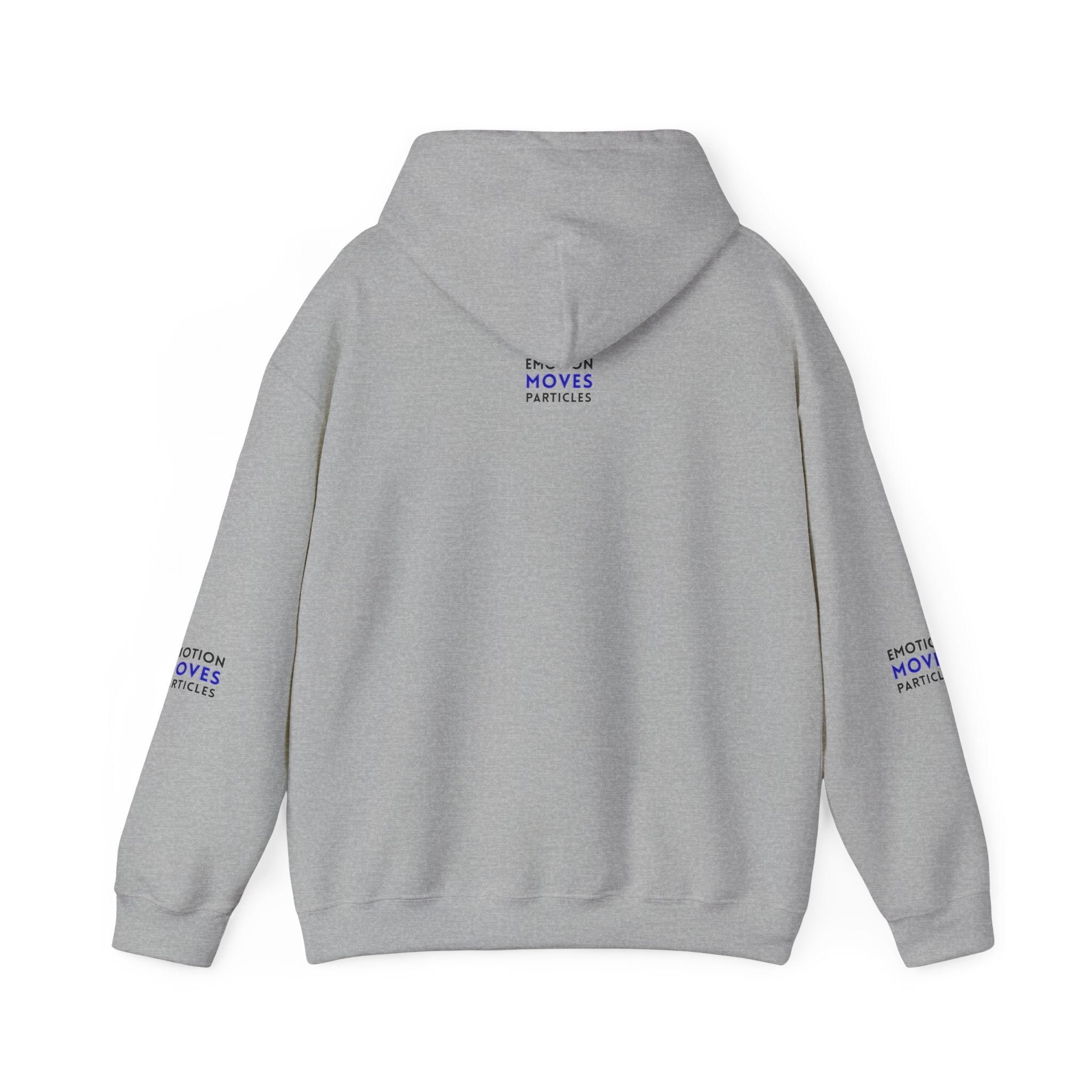 Emotion Moves Particles Hoodie — Inspirational Graphic Pullover