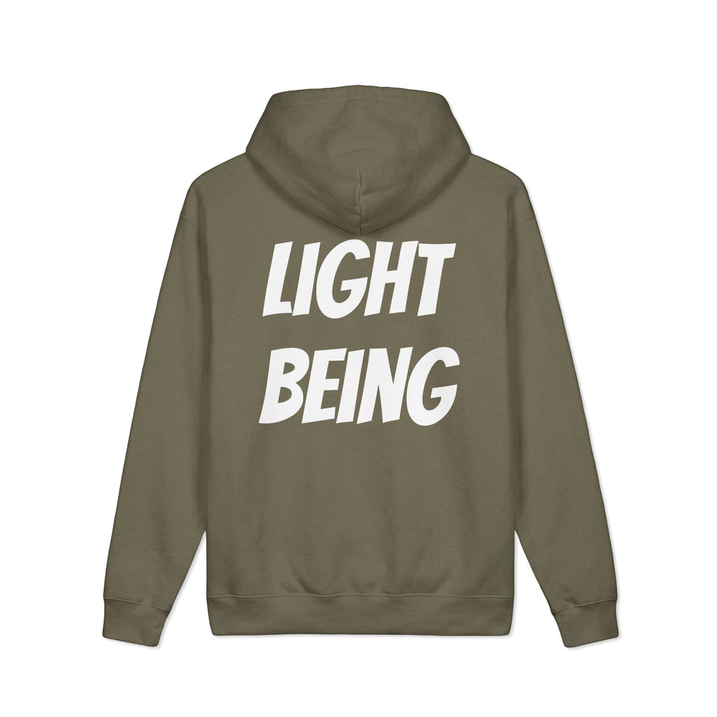 Custom Text Hoodie — Personalized Text Light Being Pullover