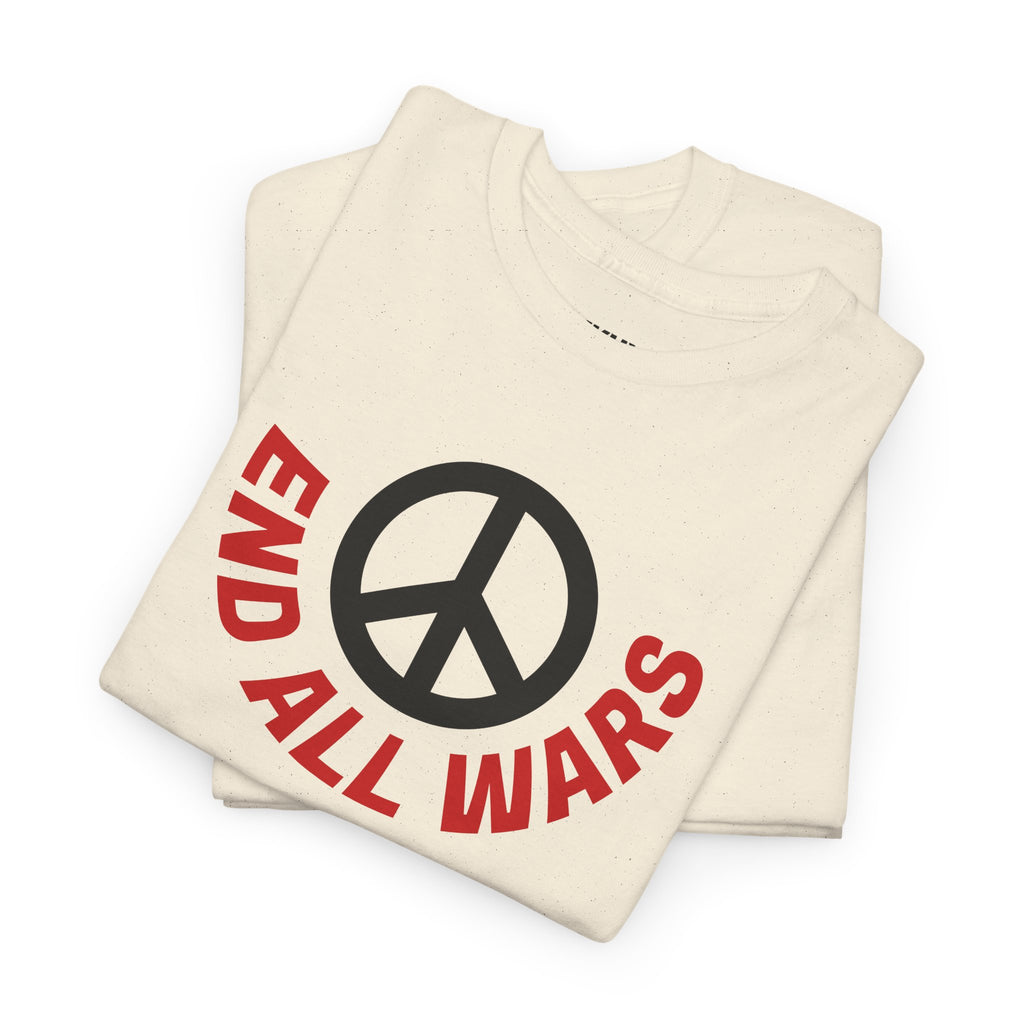 Peace Symbol T-Shirt — "End All Wars" Anti-War Graphic Tee