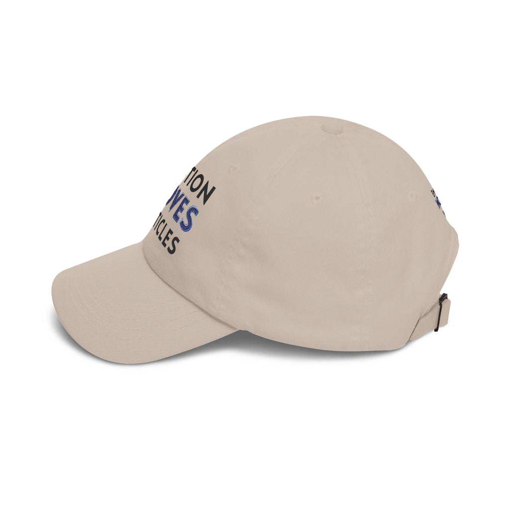 Emotions hýbou částicemi | Kšiltovka „Dad Cap“ – vyšívaná baseballová čepice