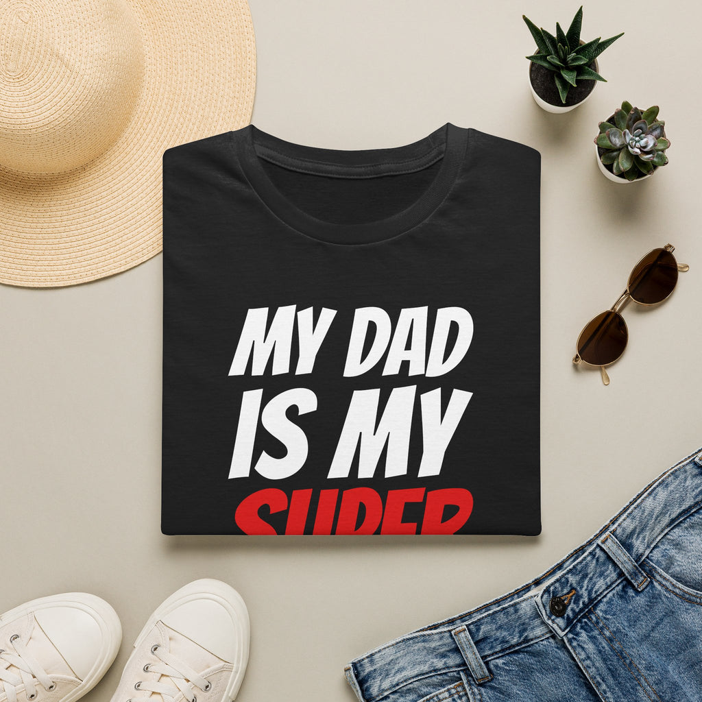 Superhero Dad T-Shirt — "My Dad Is My Superhero" Positive Message Tee