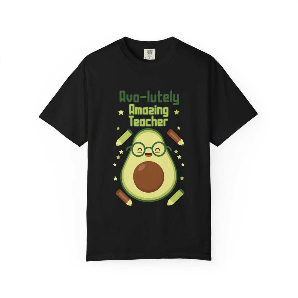 Personalizable "Avo-lutely Amazing Teacher" T-Shirt — Cute Avocado [XX] Grade Teacher Tee