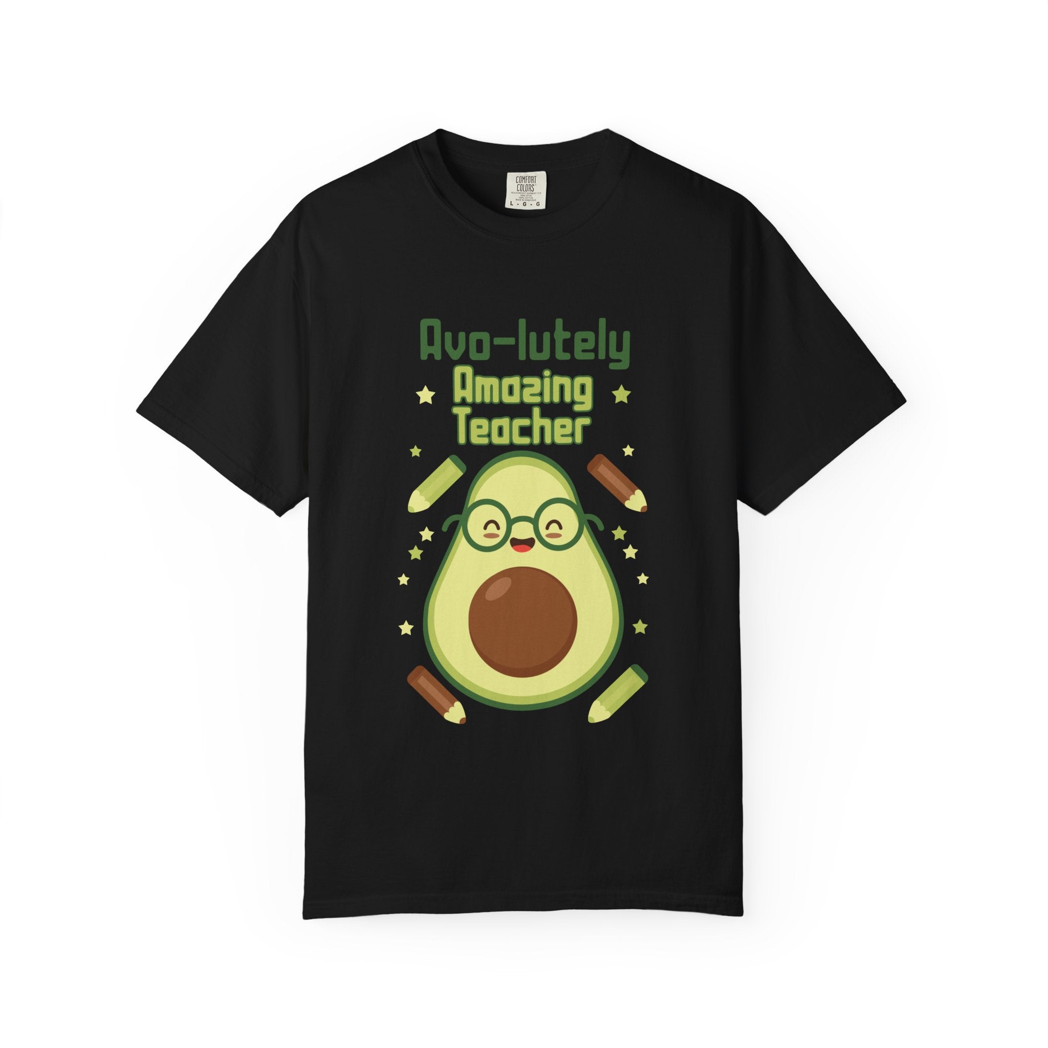 Personalizable "Avo-lutely Amazing Teacher" T-Shirt — Cute Avocado [XX] Grade Teacher Tee