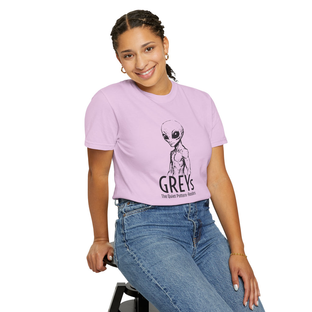 Alien Greys Graphic T-Shirt — "The Quiet Partners" Illustrated Tee