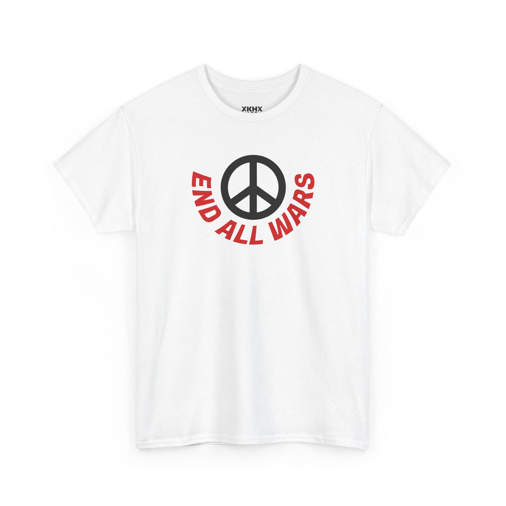 Peace Symbol T-Shirt — "End All Wars" Anti-War Graphic Tee