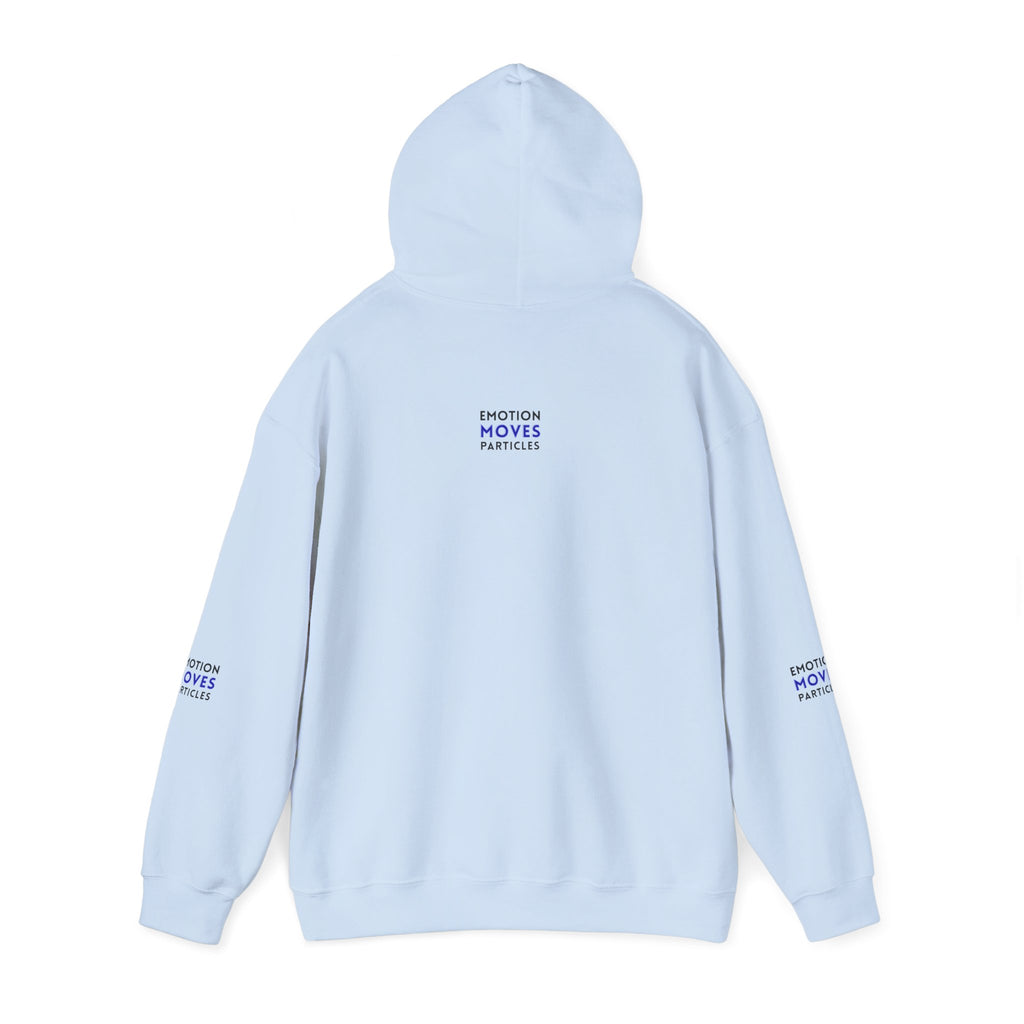 Emotion Moves Particles Hoodie — Inspirational Graphic Pullover