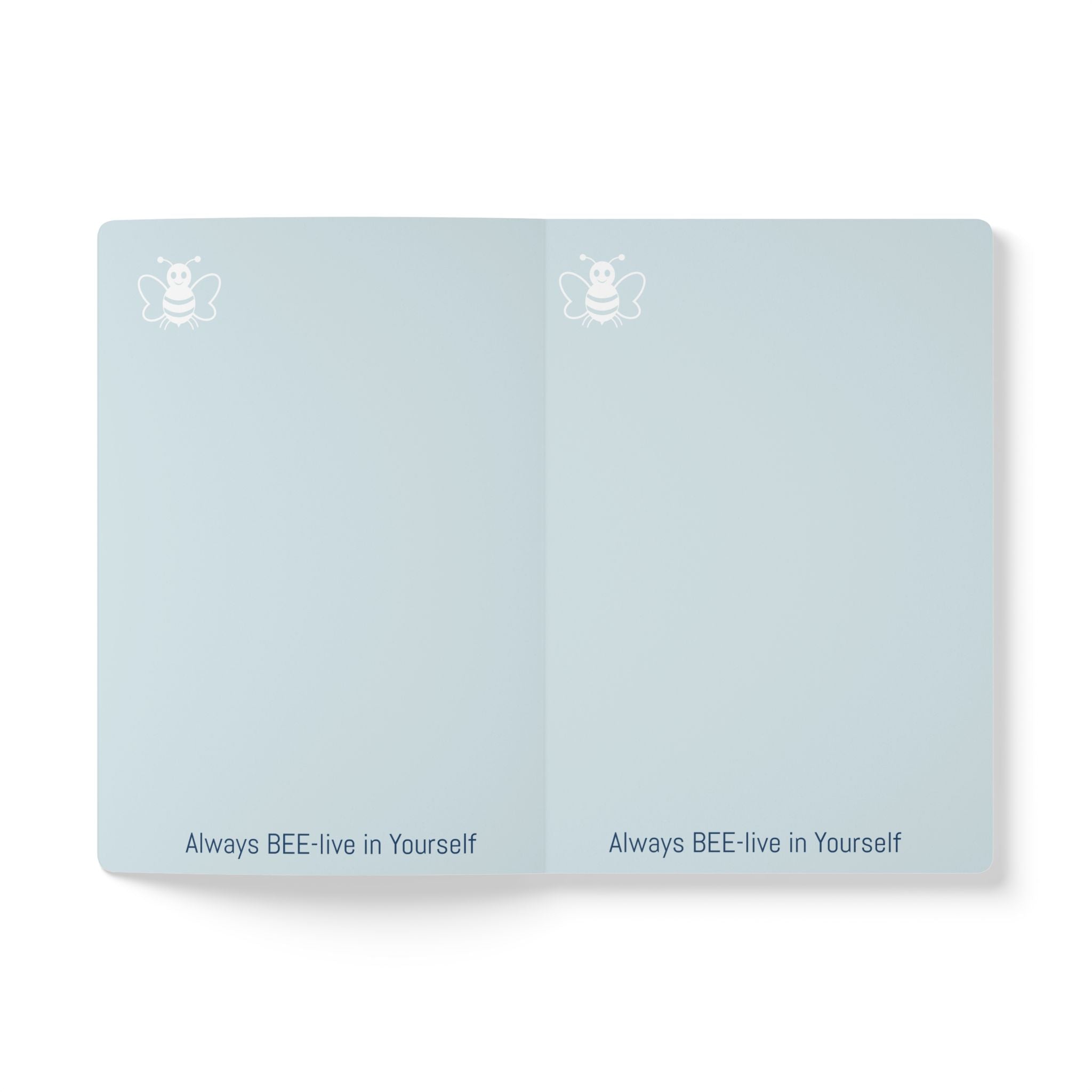 Personalized "Property of [Name]" Bee-lieve In Yourself Softcover Journal — Inspirational Notebook