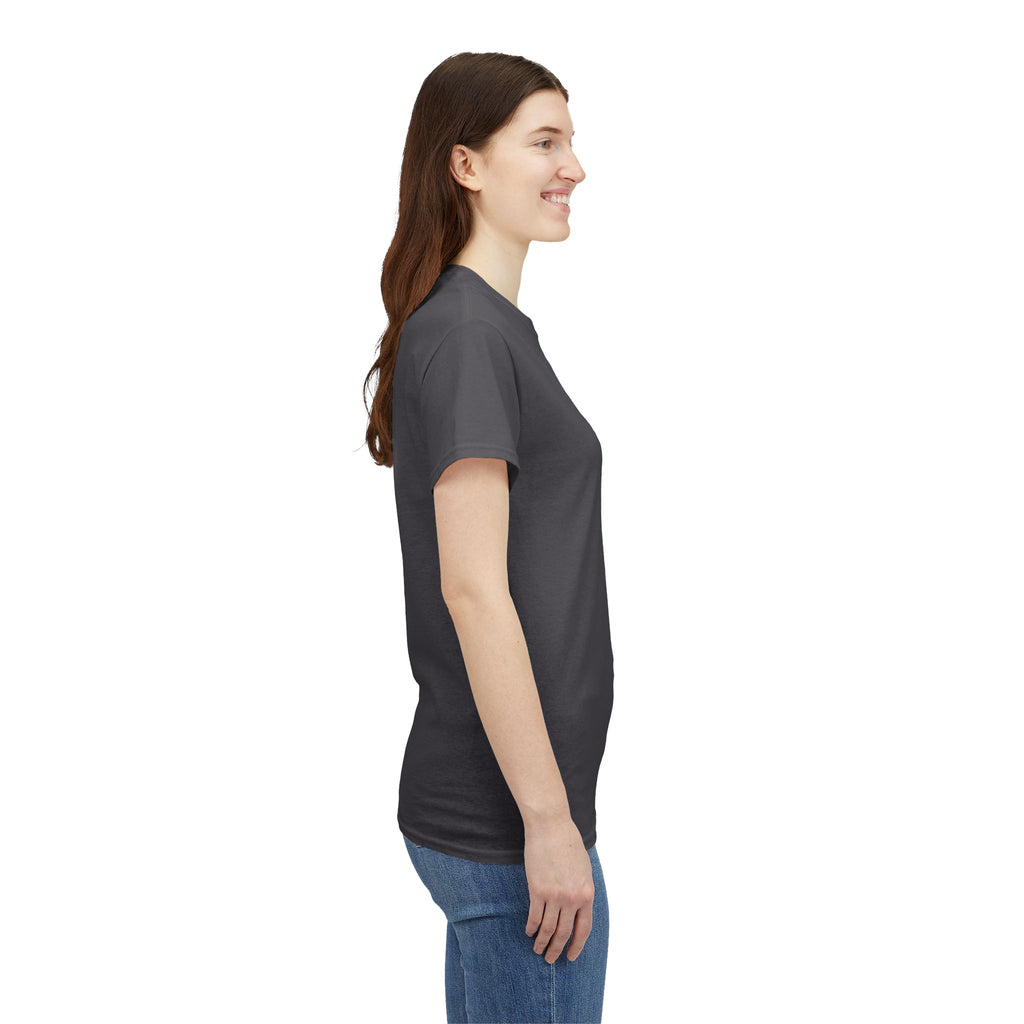 Alien Tee — Minimal "They Are Real" Vertical Graphic T-Shirt dark