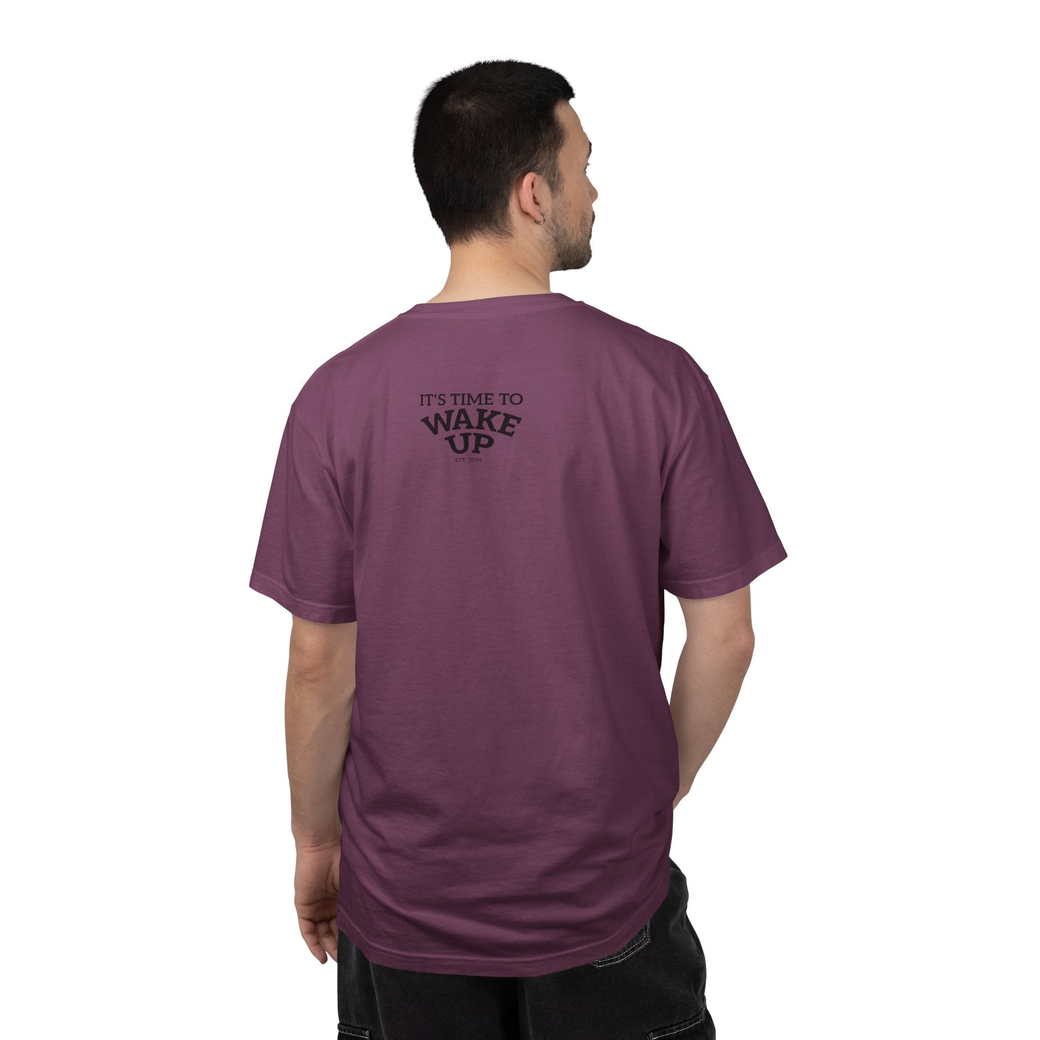 Wake Up Graphic T-Shirt — "It's Time to Wake Up" Casual Tee