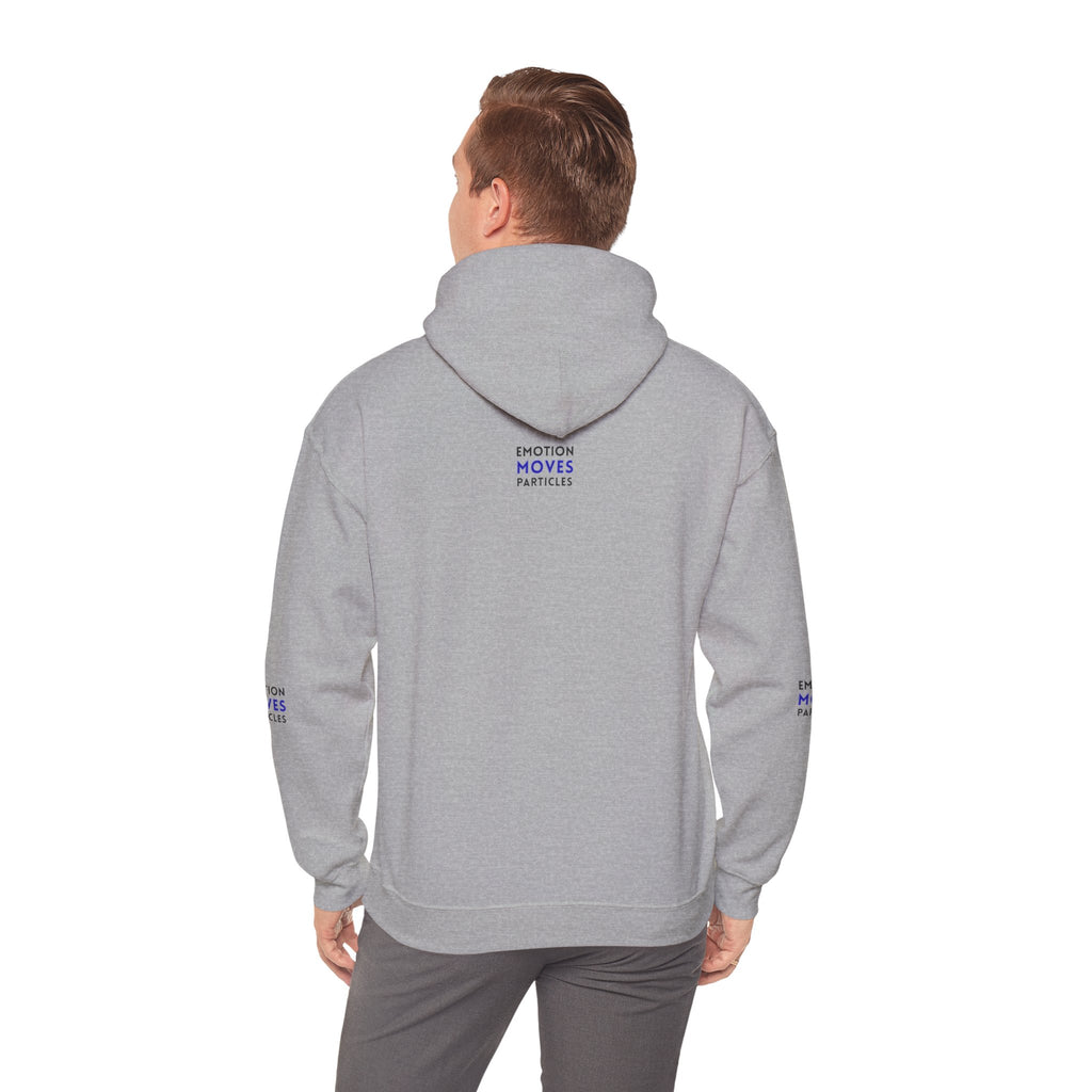 Emotion Moves Particles Hoodie — Inspirational Graphic Pullover