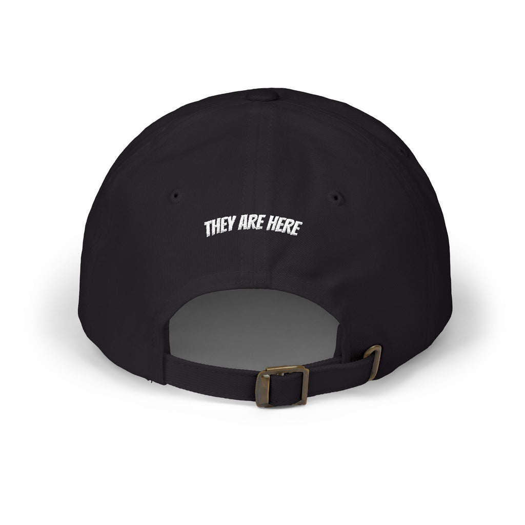 Alien "They Are Here." Dad Cap - Embroidered Baseball Hat dark
