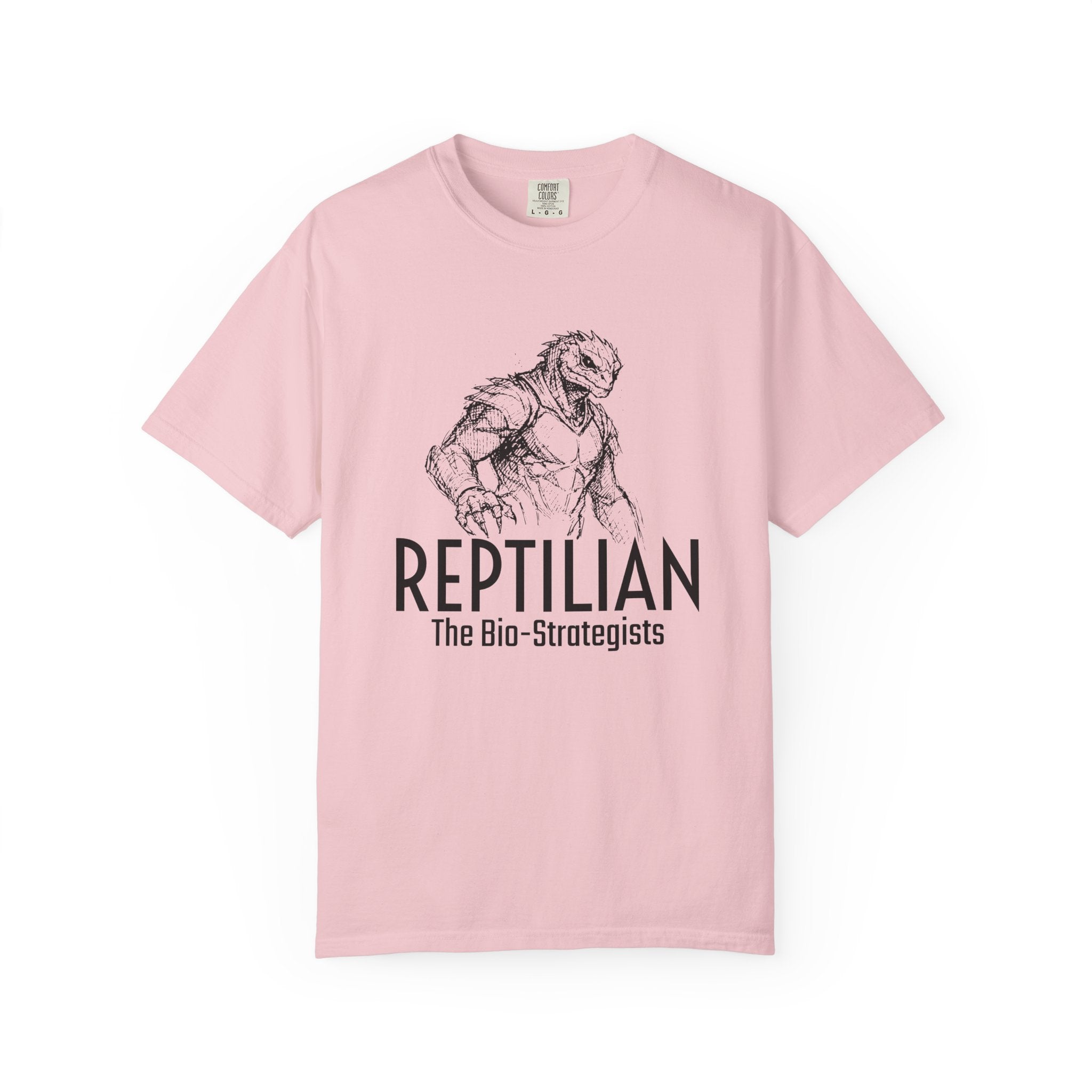Alien Reptilian Graphic T-Shirt — "The Bio-Strategists" Illustrated Tee