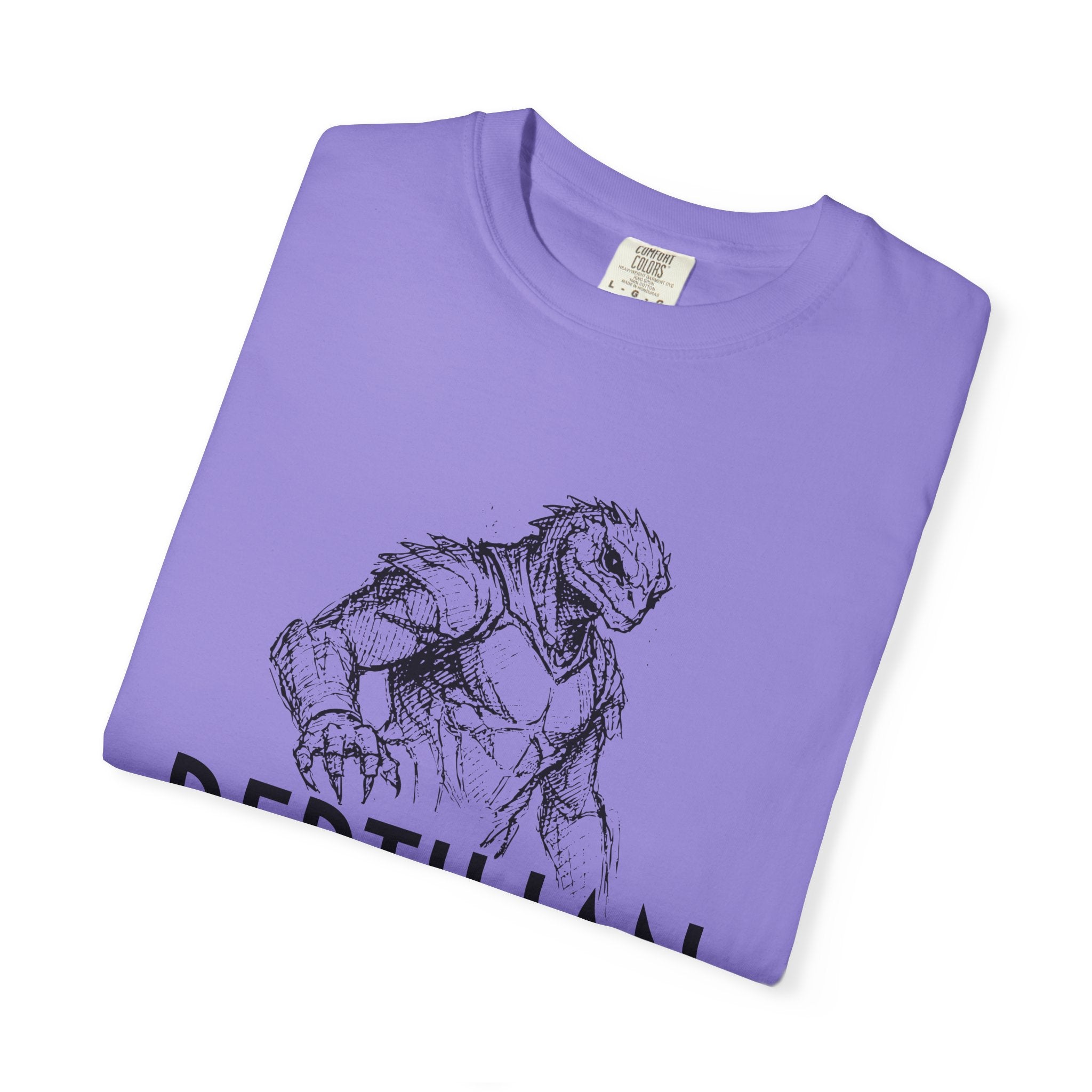 Alien Reptilian Graphic T-Shirt — "The Bio-Strategists" Illustrated Tee