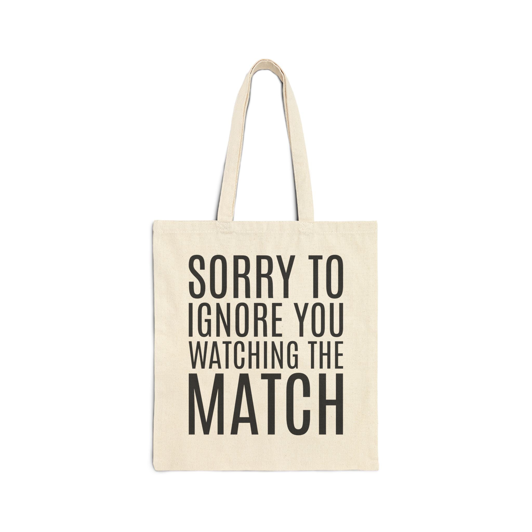 Off to Watch the Match Tote, sorry to ignore you