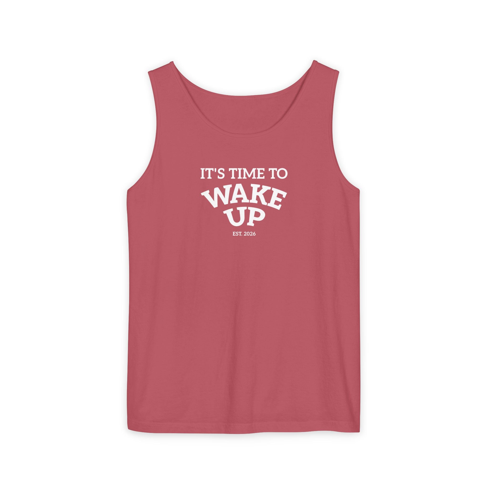Wake Up Tank Top dark — Casual Graphic Tank