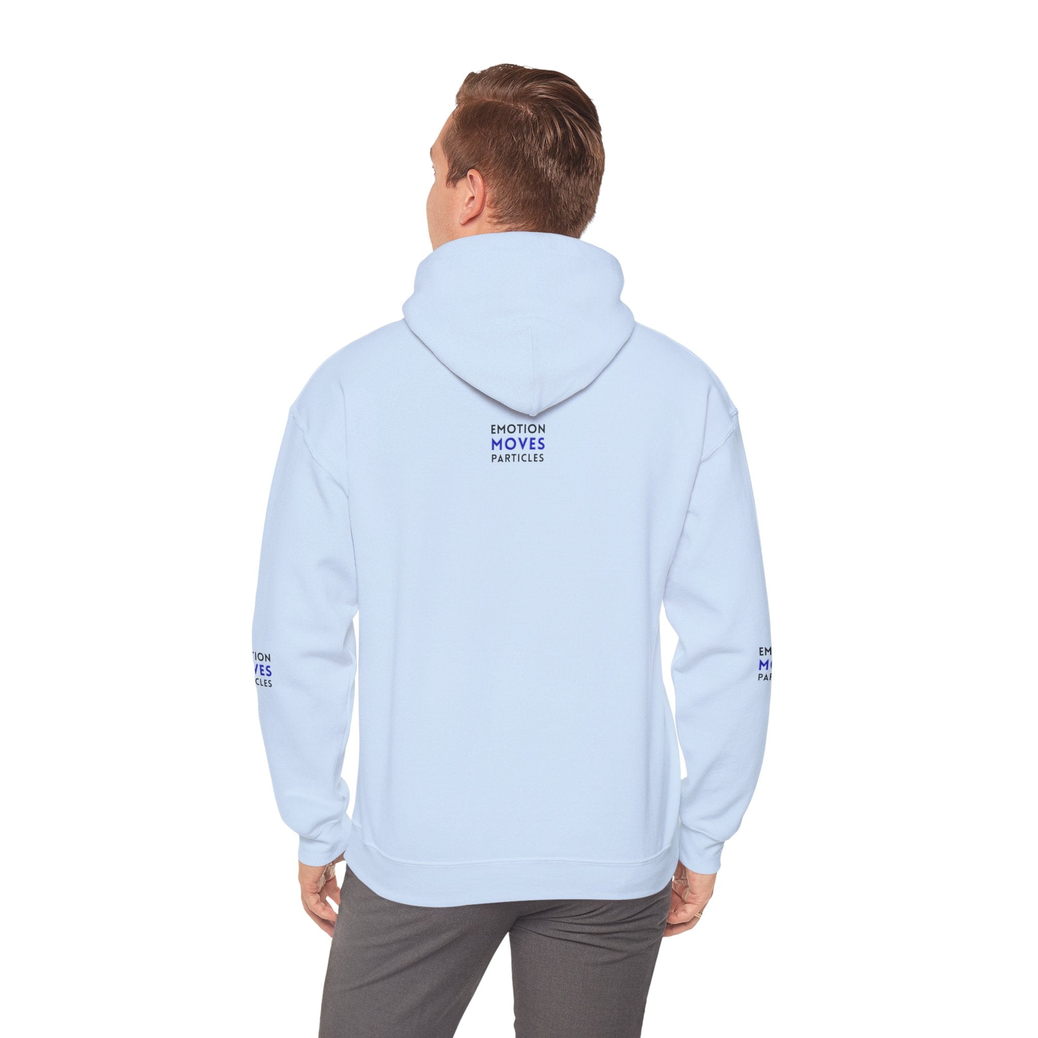 Emotion Moves Particles Hoodie — Inspirational Graphic Pullover