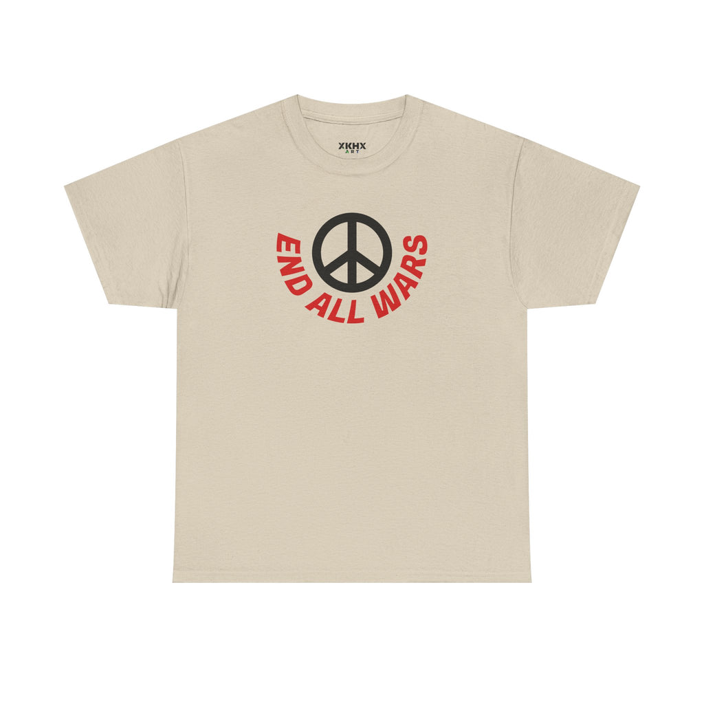 Peace Symbol T-Shirt — "End All Wars" Anti-War Graphic Tee