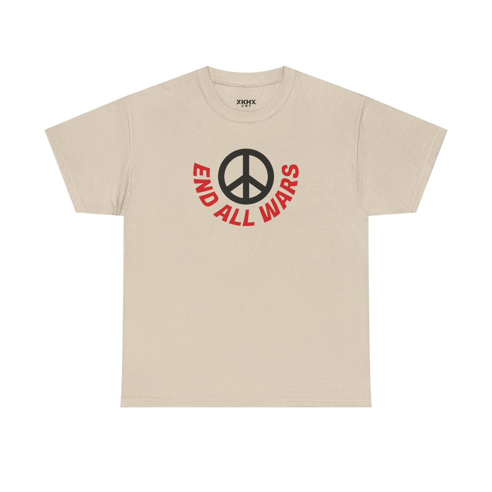 Peace Symbol T-Shirt — "End All Wars" Anti-War Graphic Tee