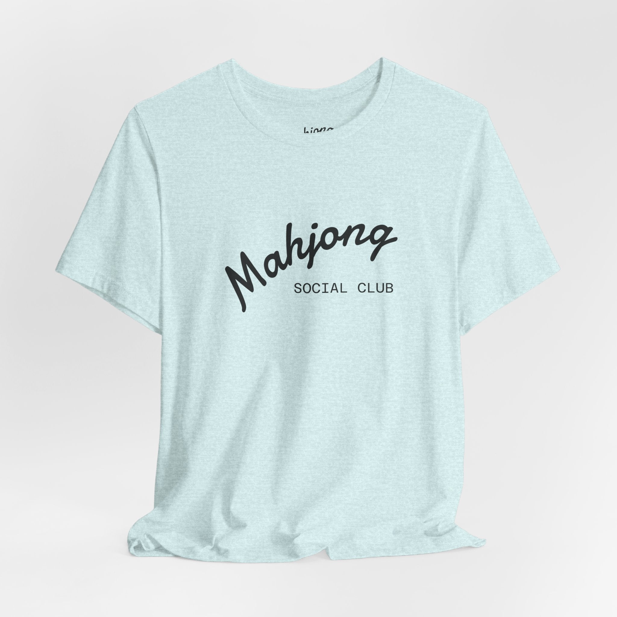 Mahjong Social Club Tee | tile-inspired, jade green pastel