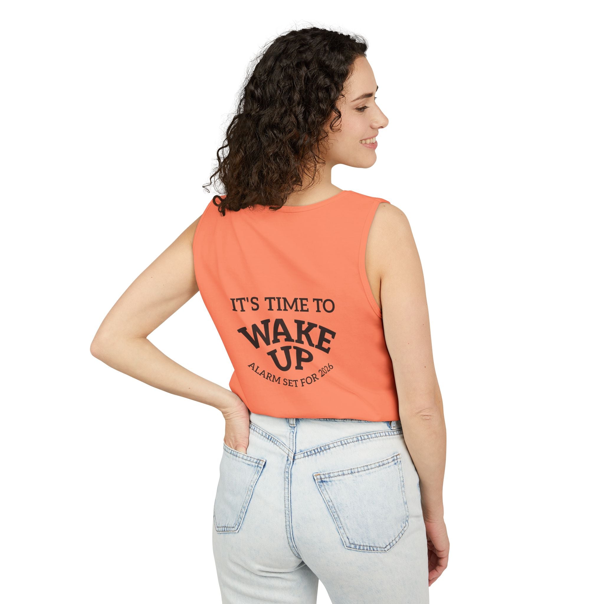Wake Up Tank Top dark — Casual Graphic Tank