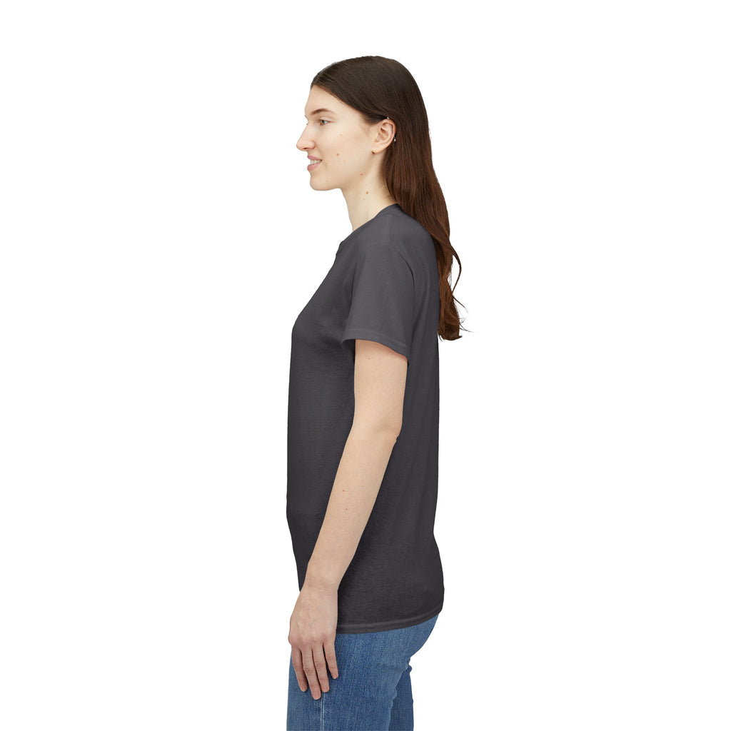 Alien Tee — Minimal "They Are Real" Vertical Graphic T-Shirt dark