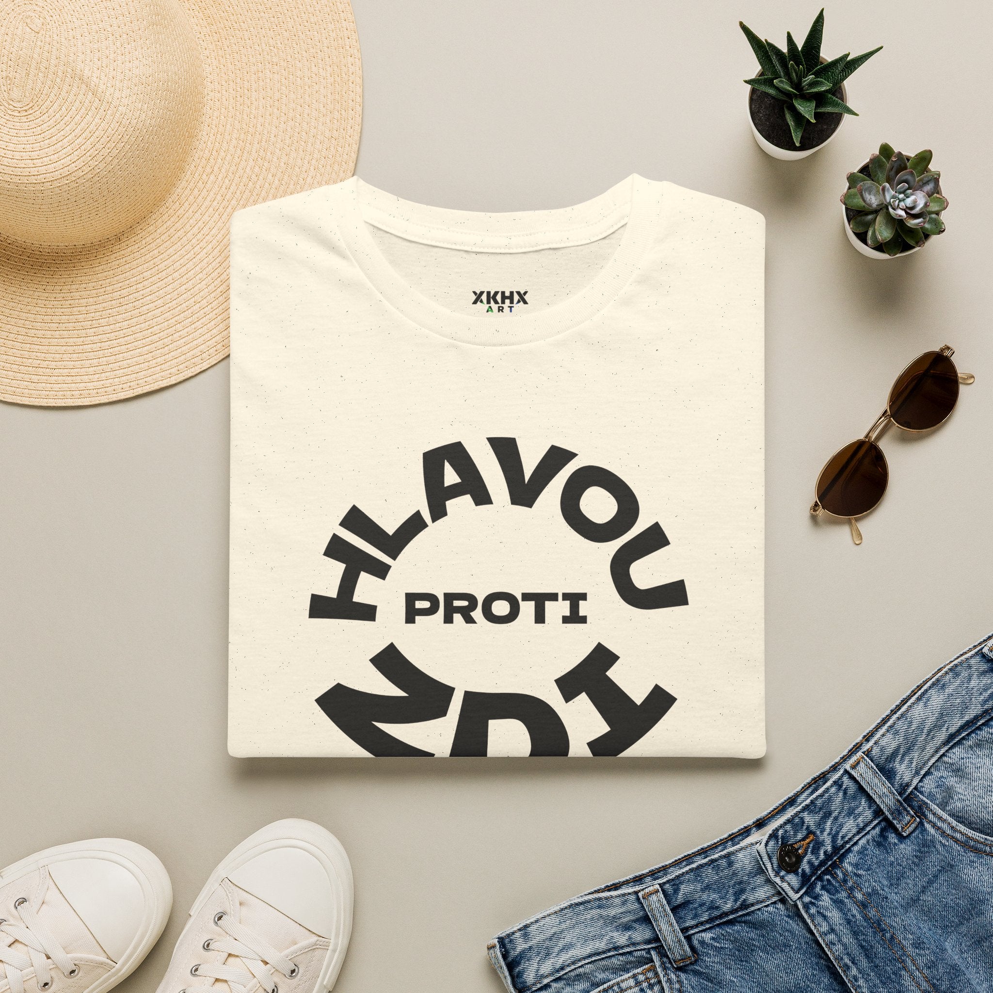 T-Shirt — Hlavou Proti Zdi - Bold Graphic Tee