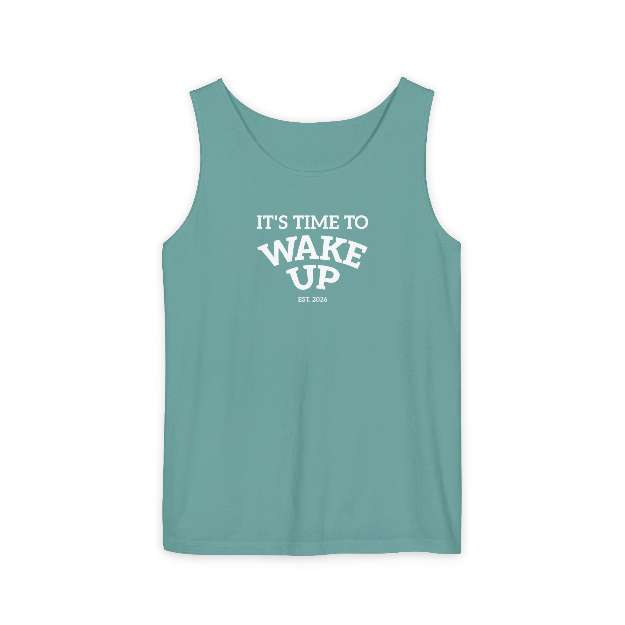 Wake Up Tank Top dark — Casual Graphic Tank