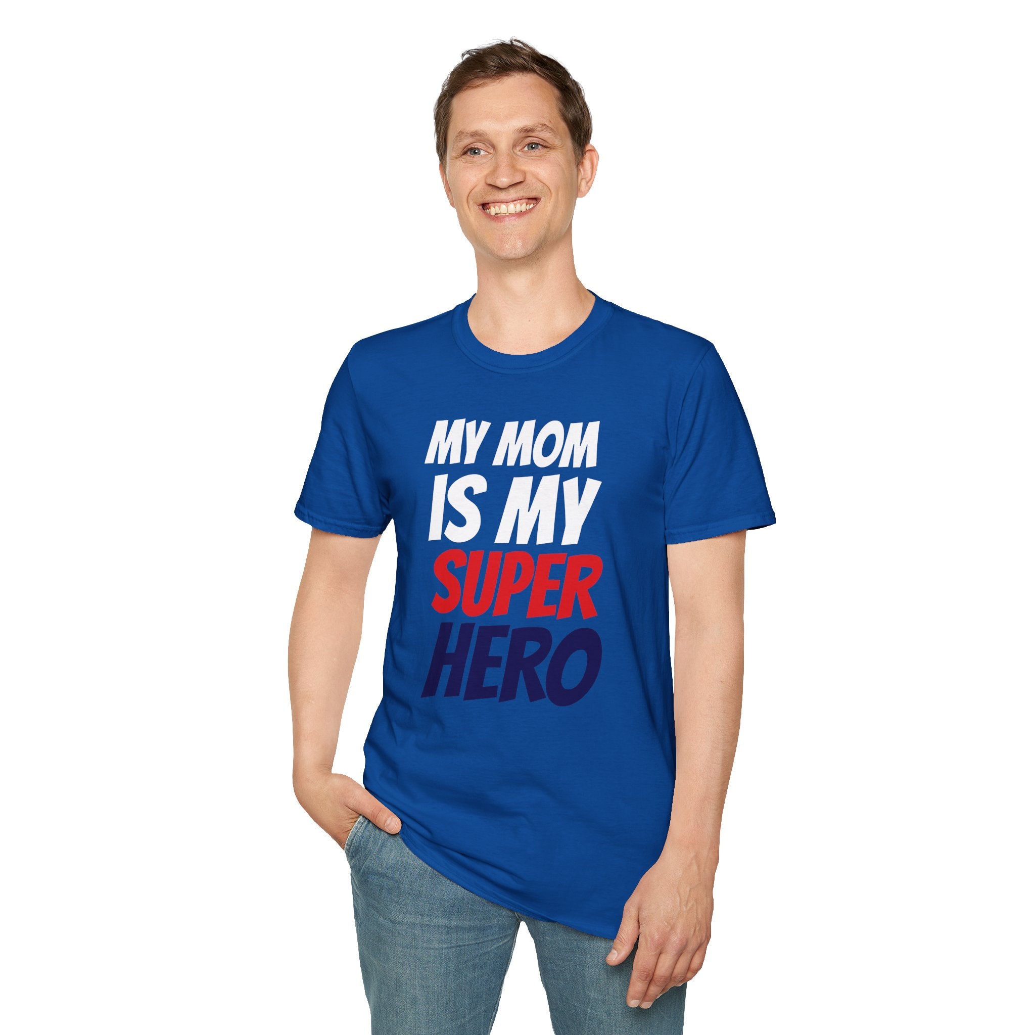 Superhero Mom T-Shirt — "My Mom Is My Superhero" Positive Message Tee