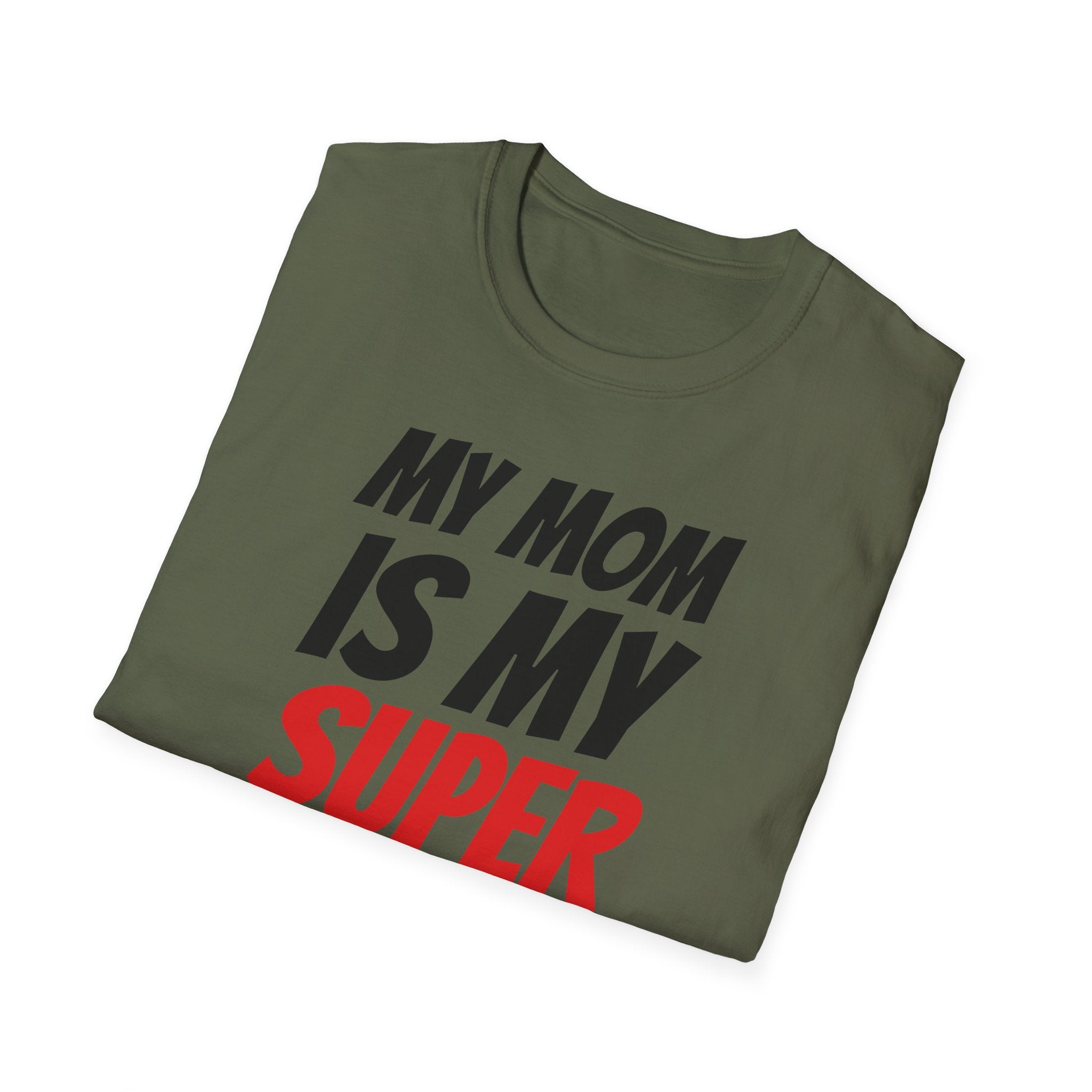 Superhero Mom T-Shirt — "My Mom Is My Superhero" Positive Message Tee
