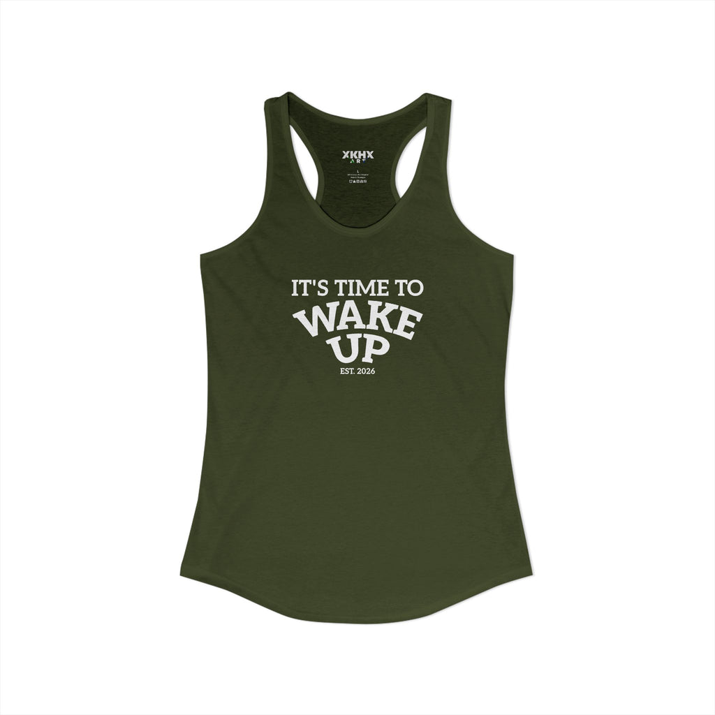 Wake Up dark | Women's Ideal Racerback Tank