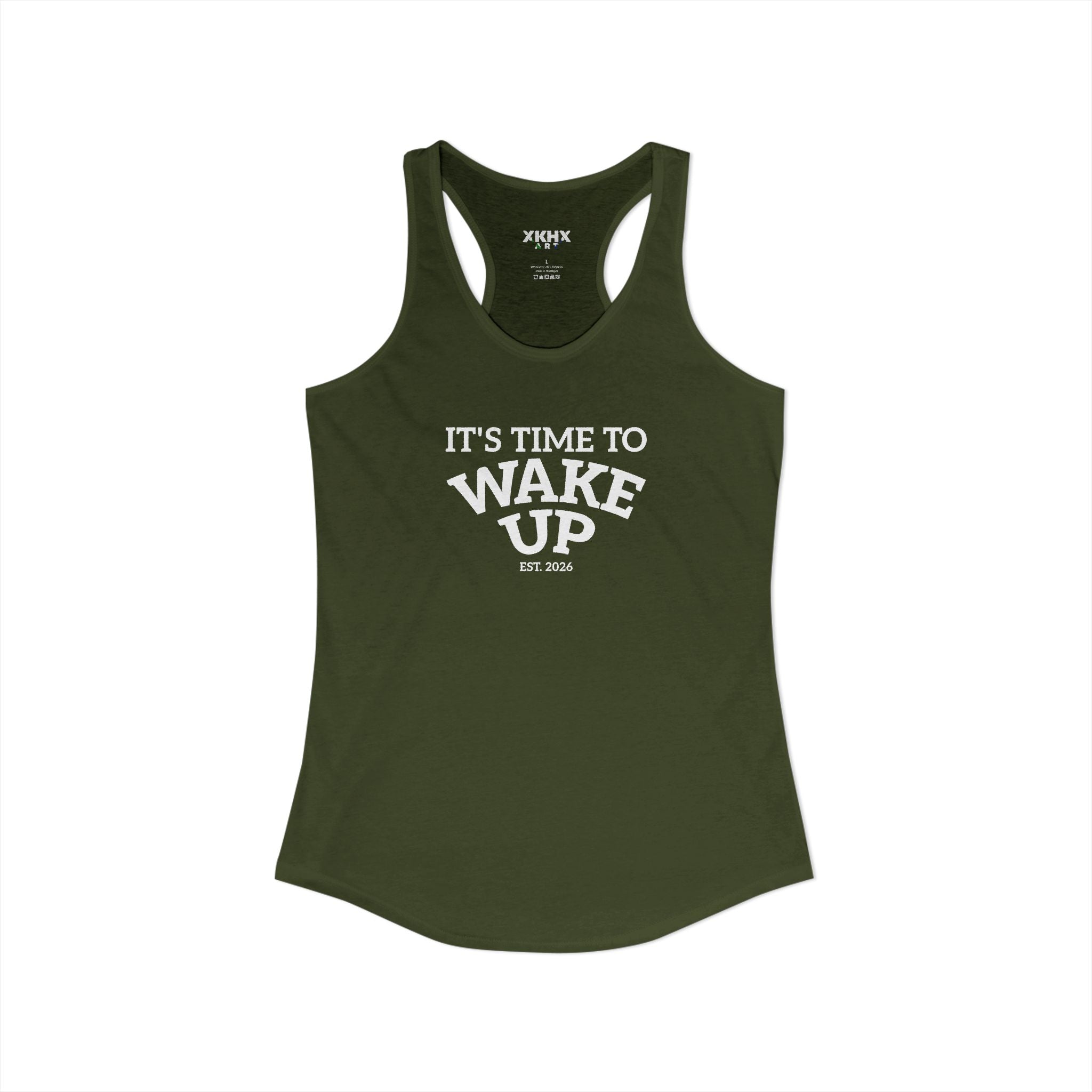 Wake Up dark | Women's Ideal Racerback Tank