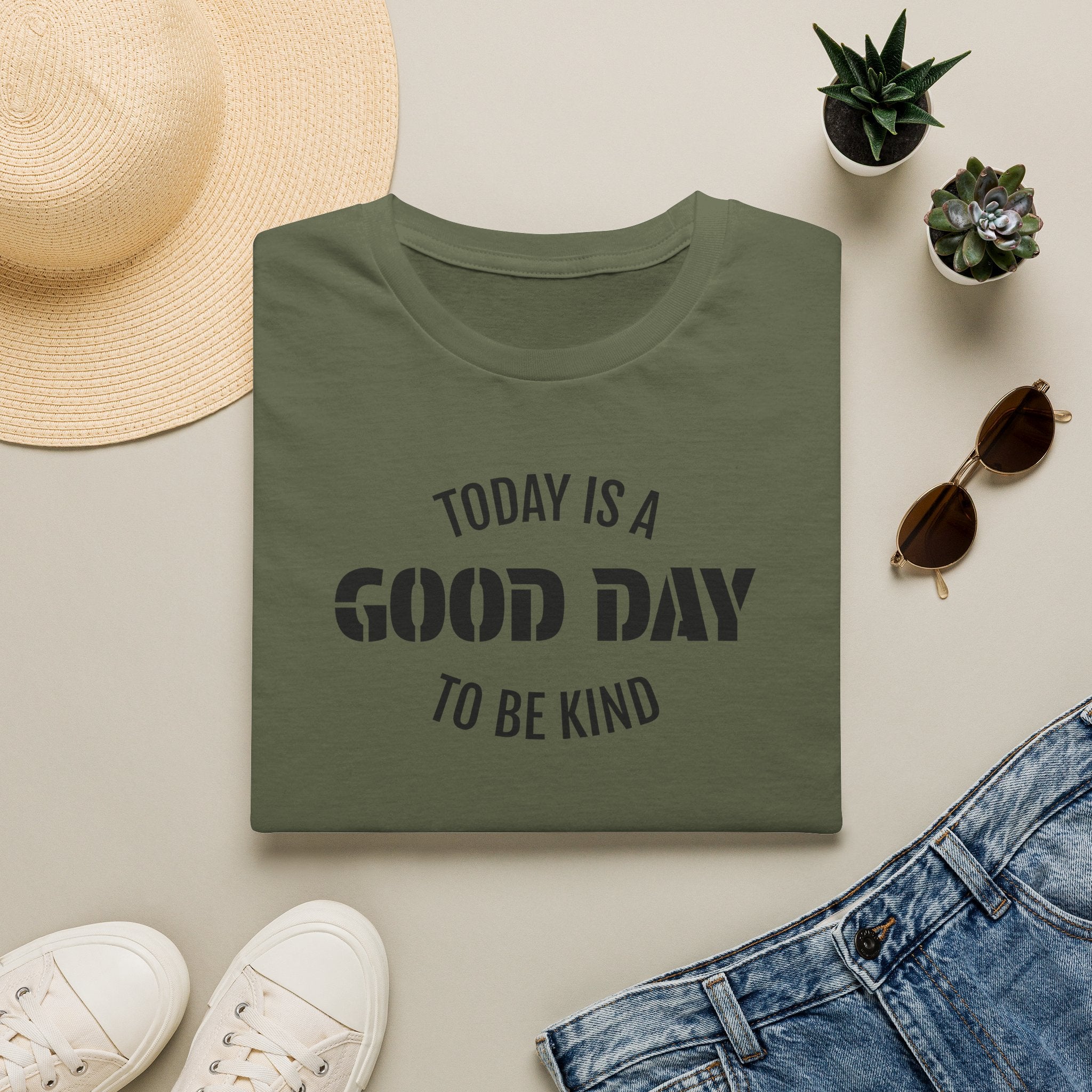 Kindness T-Shirt — "Today Is a Good Day to Be Kind" Positive Message Tee