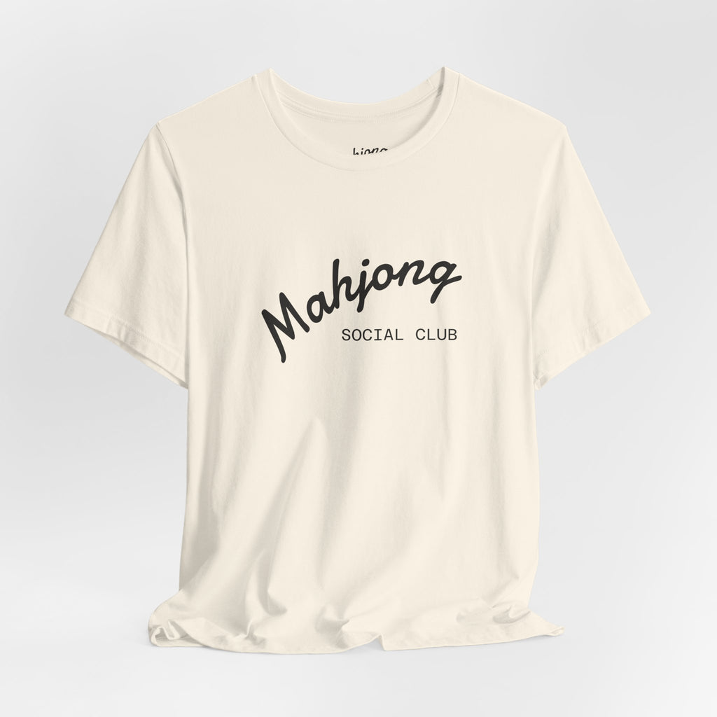 Mahjong Social Club Tee | tile-inspired, jade green pastel